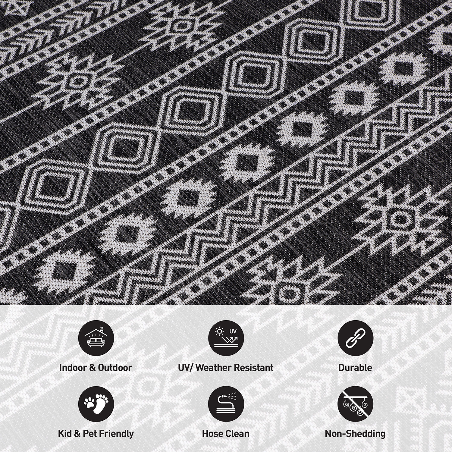 World Rug Gallery 123BLACK5X7 rugs - View #5