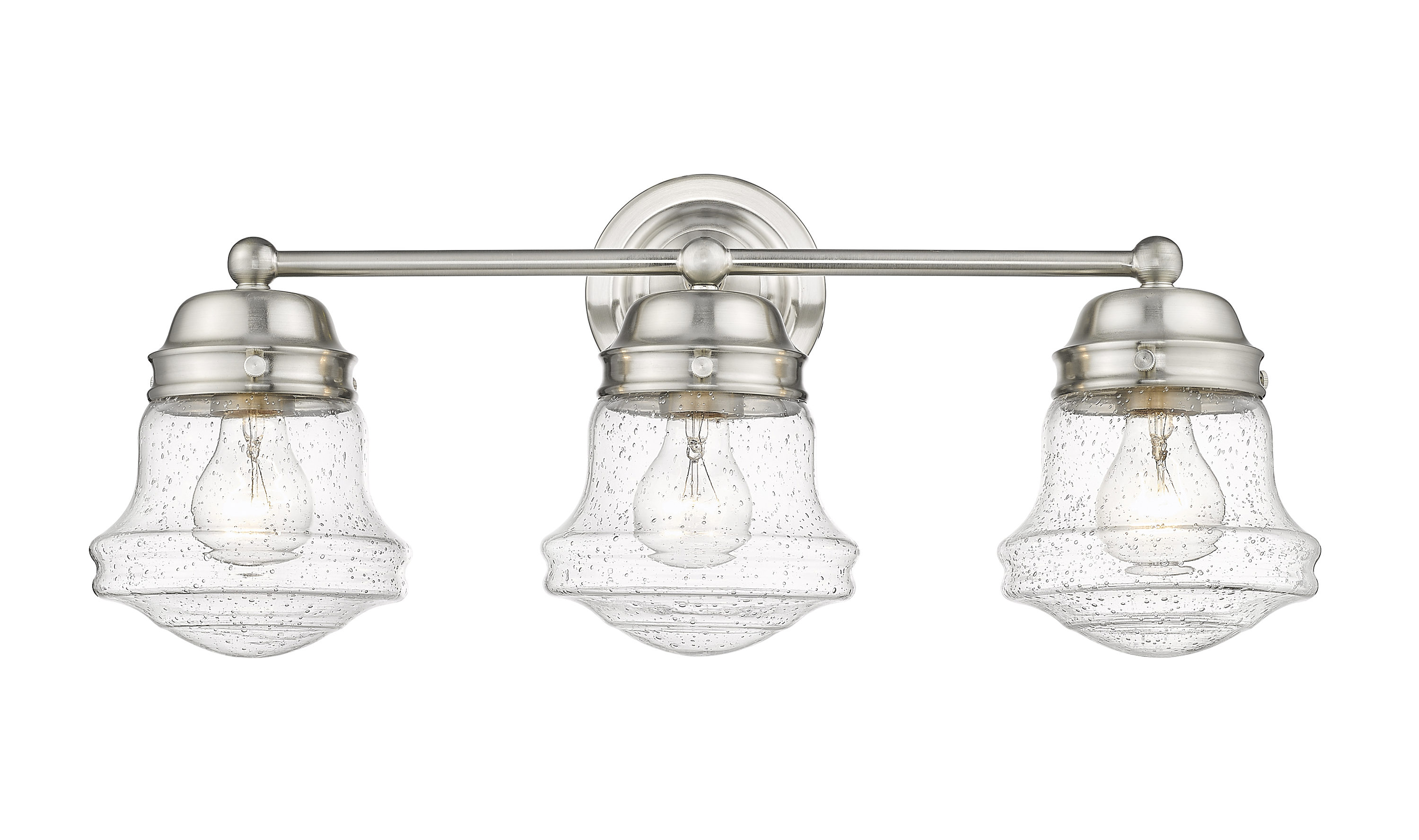 Z-Lite 736-3V-BN Vaughn 22.5-in 3 -Light Brushed Nickel Transitional Vanity light