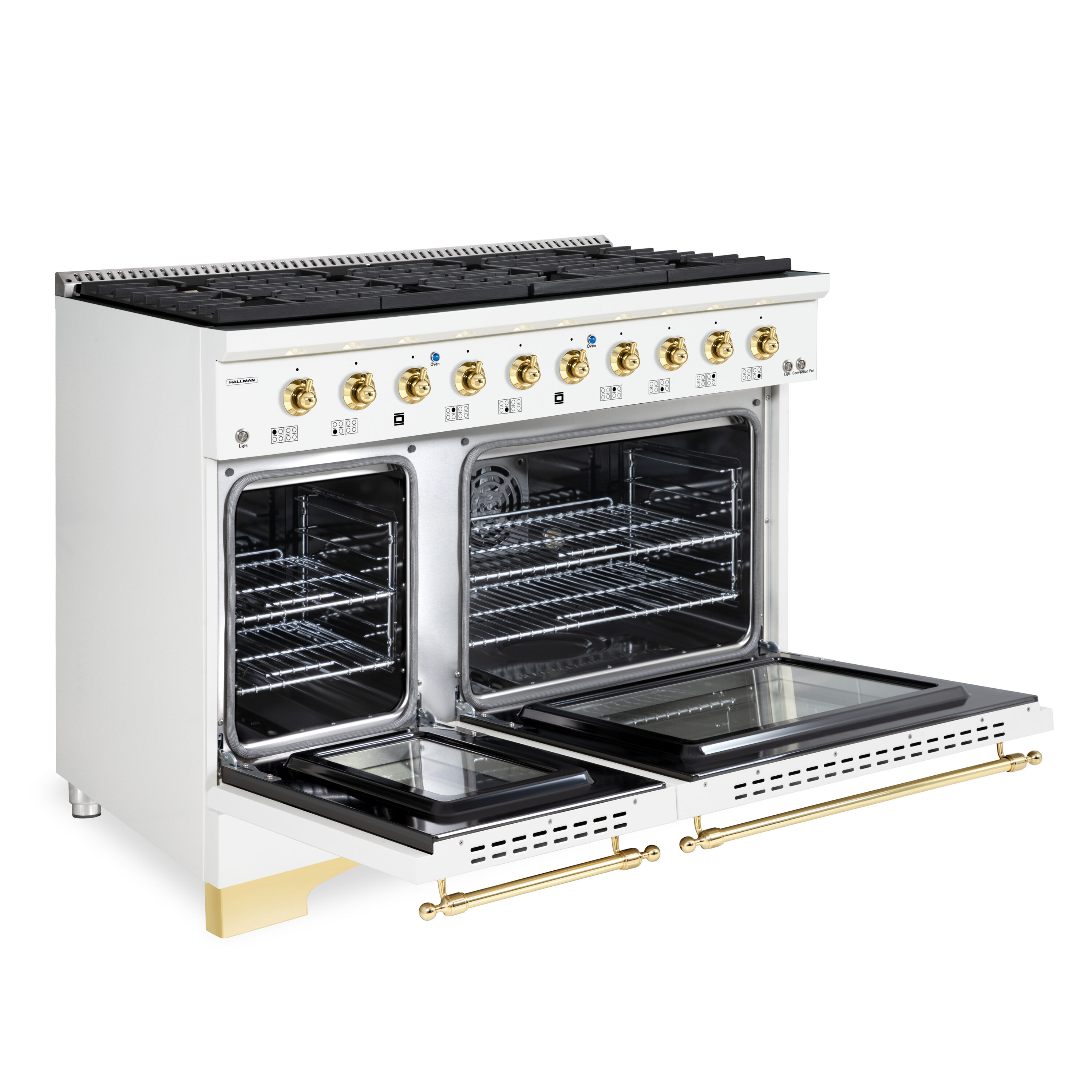 Hallman HCLRG48BSWT Double-Oven-Gas-Ranges - View #4