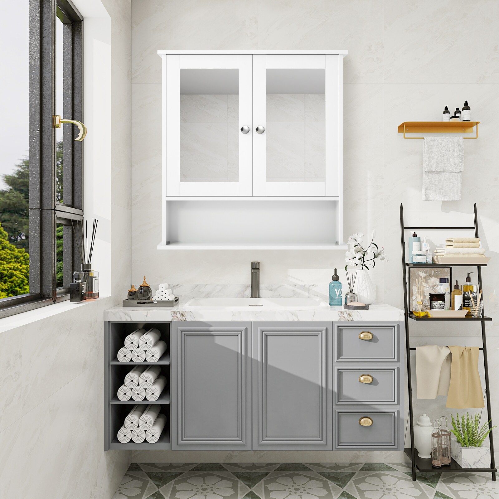 WELLFOR BTS-7396 Bathroom-Wall-Cabinets - View #8