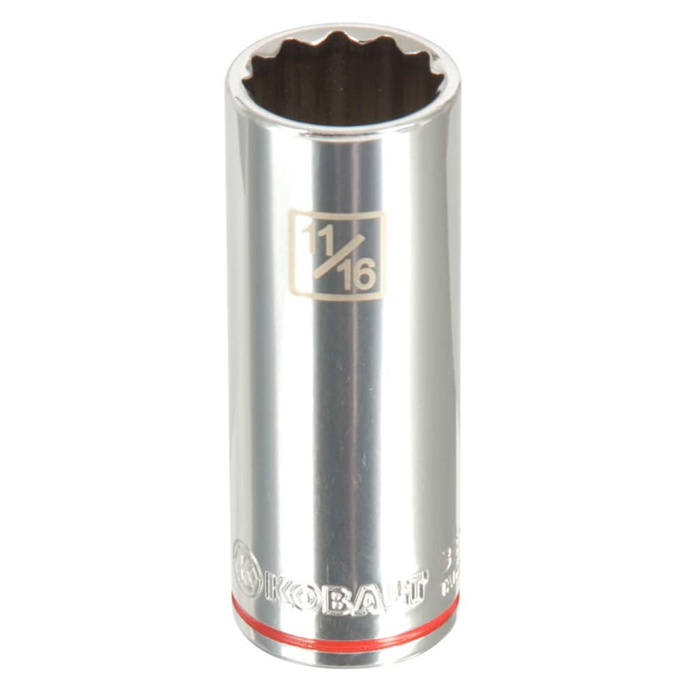 Kobalt 85443 3/8-in Drive Standard (SAE) 11/16-in Deep Socket