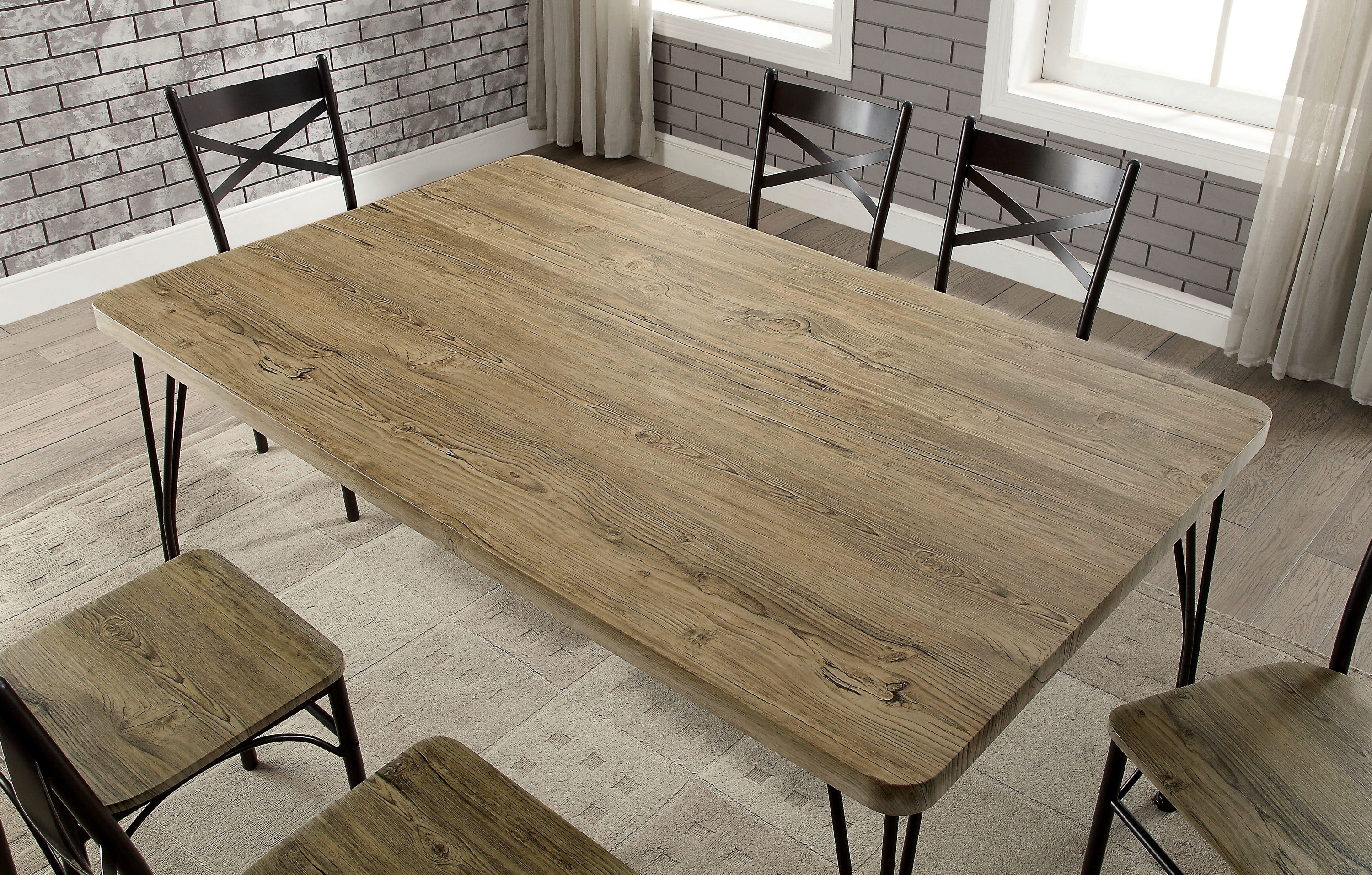 Furniture of America IDF-3279T-60-7PK Dining-Sets - View #3