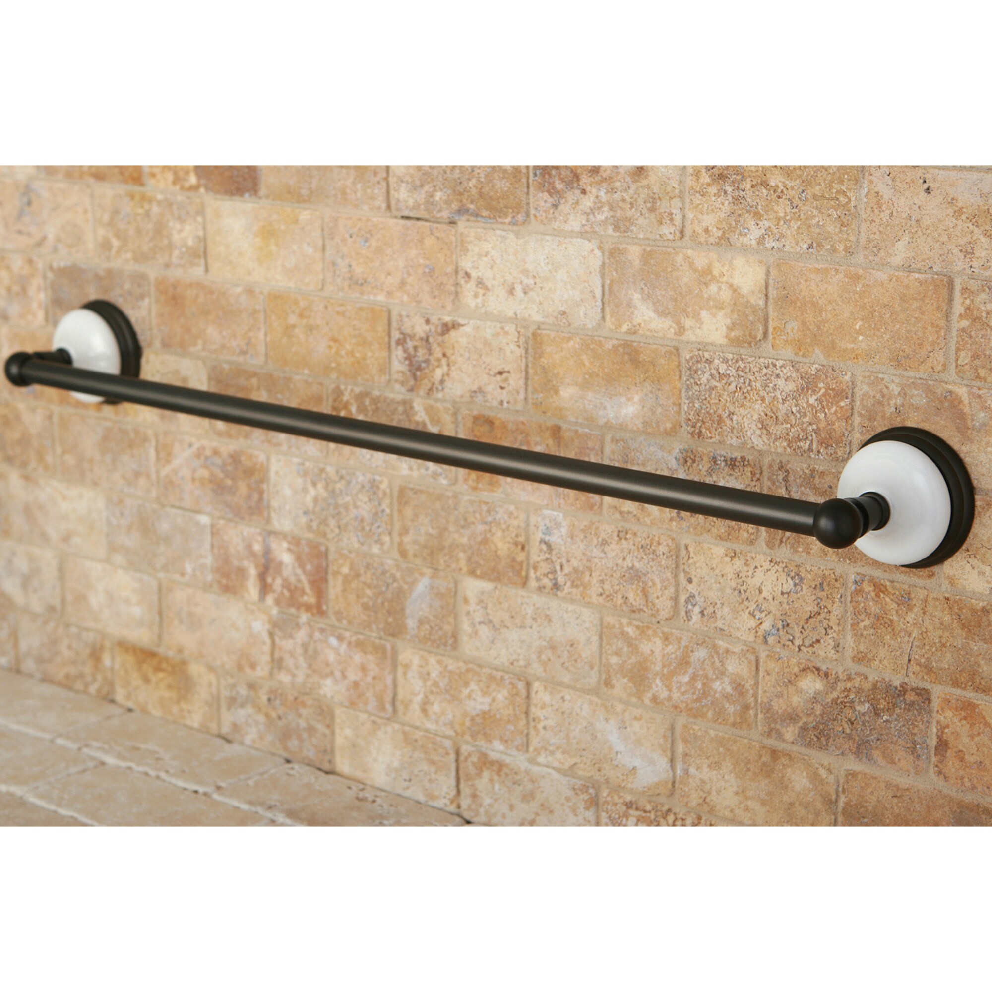 Kingston Brass WL11115 Templeton 24-in Oil-rubbed bronze Wall mount Single Towel Bar