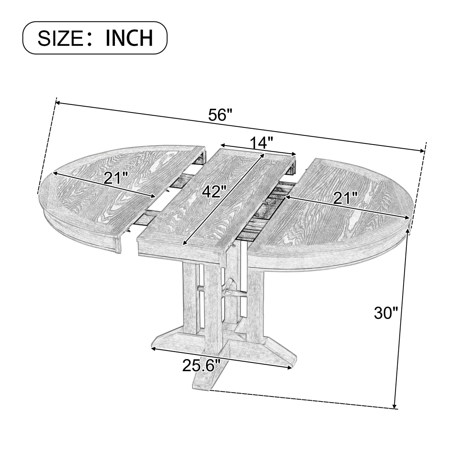 Streamdale Furniture WF305980AAB Dining-Tables - View #4