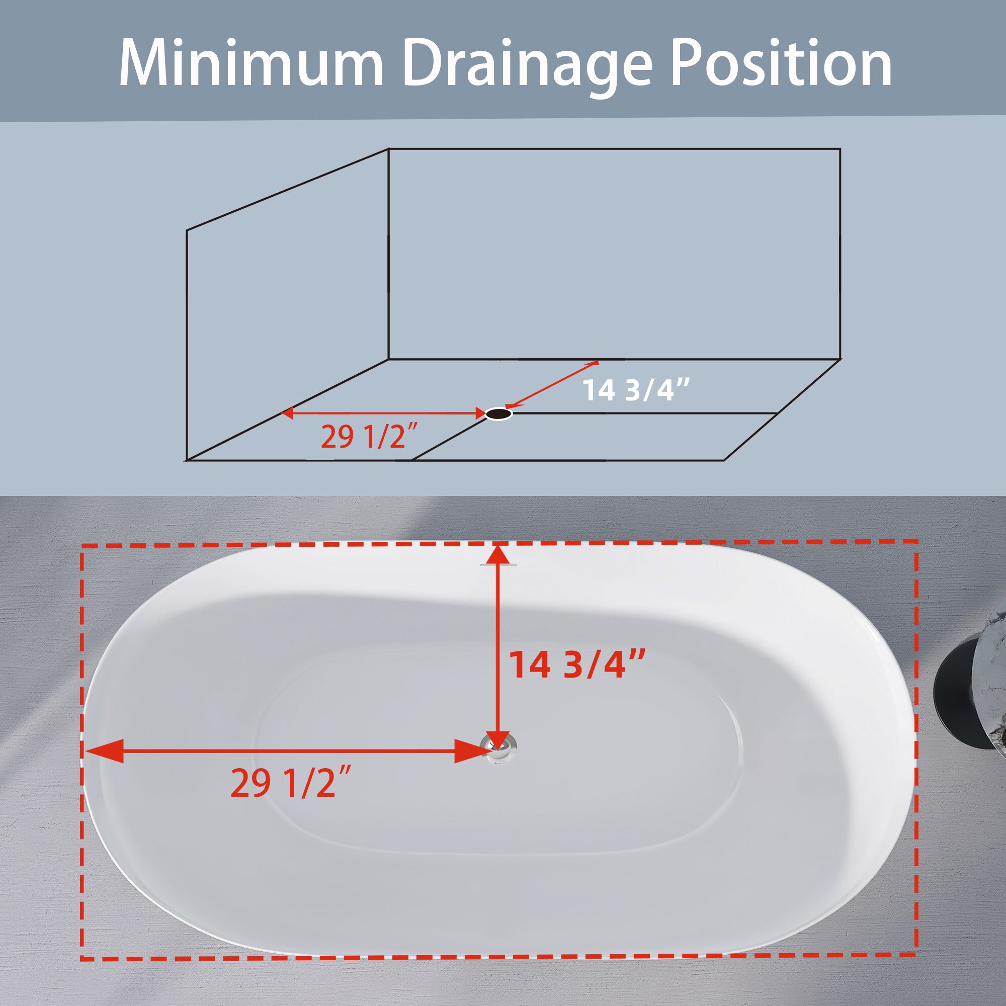 Clihome TC-414-BL bathtubs - View #16