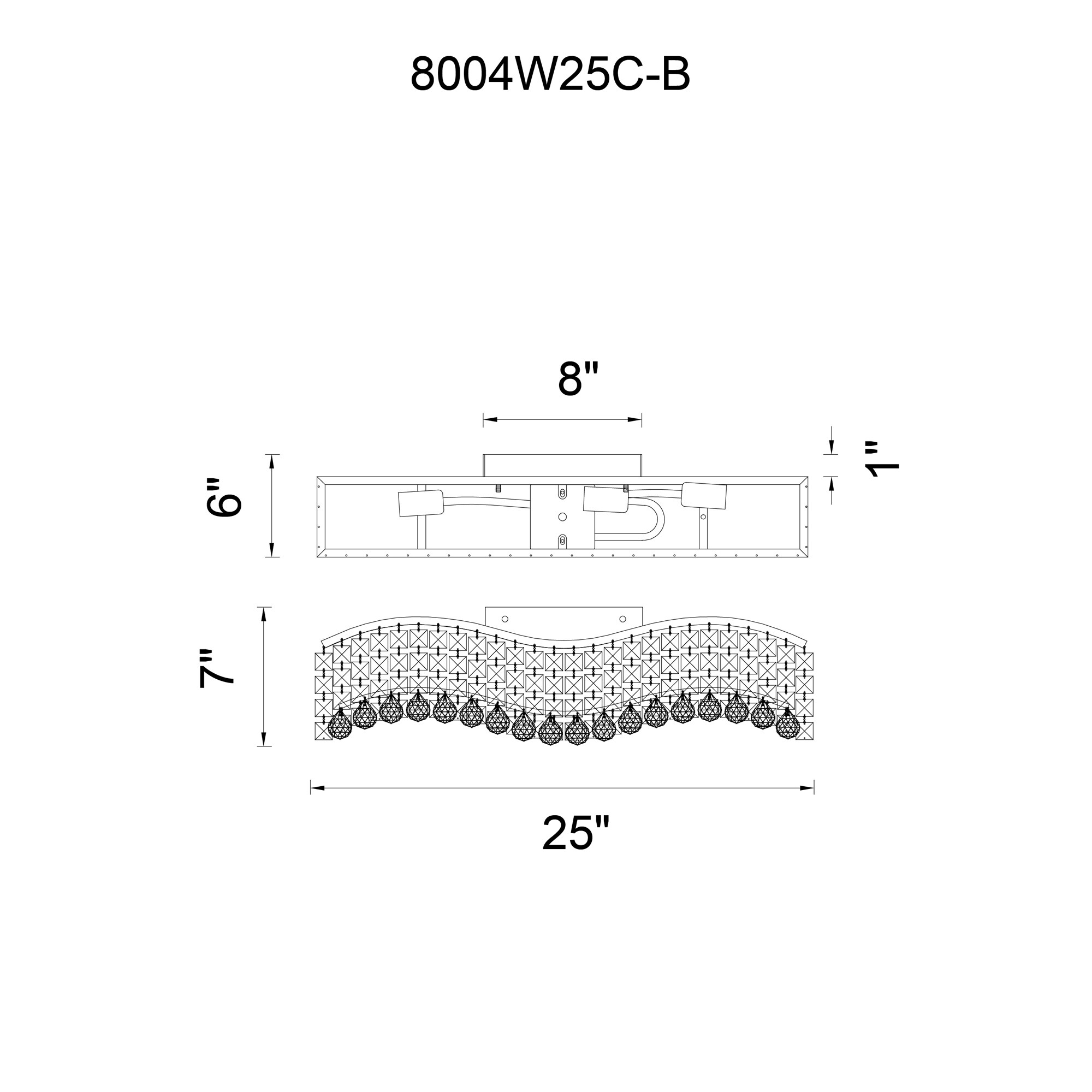 CWI Lighting 8004W25C-B (CLEAR) b089995 - View #5