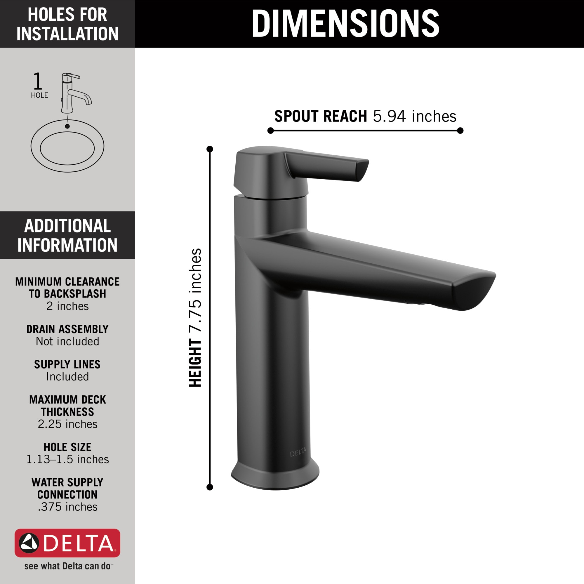 Delta 571-BLLPU-DST Lavatory-Faucets - View #3