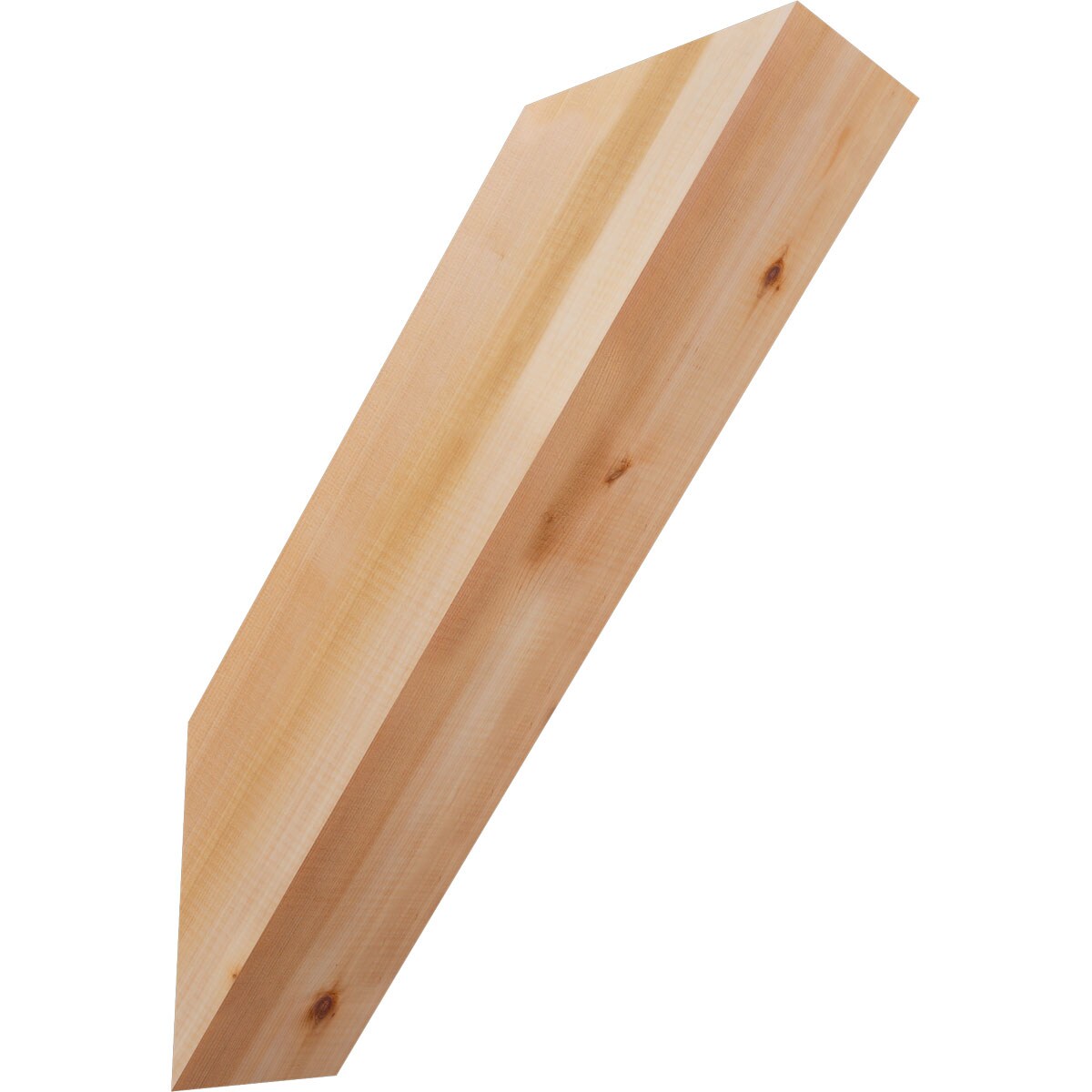 Ekena Millwork BRC06X18X22TRA00SWR 5-1/2-in x 18-in x 22-in Western Red Cedar Unfinished Wood Traditional Smooth Knee Brace
