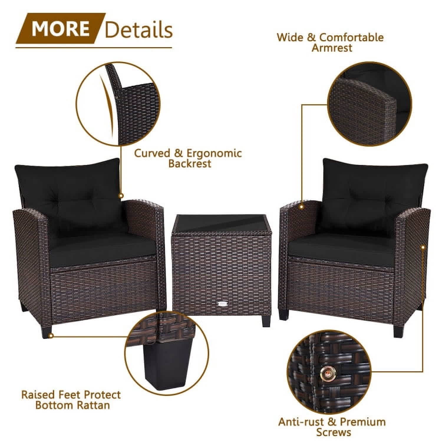Choco Moon 5356248992504 Patio-Conversation-Sets - View #2