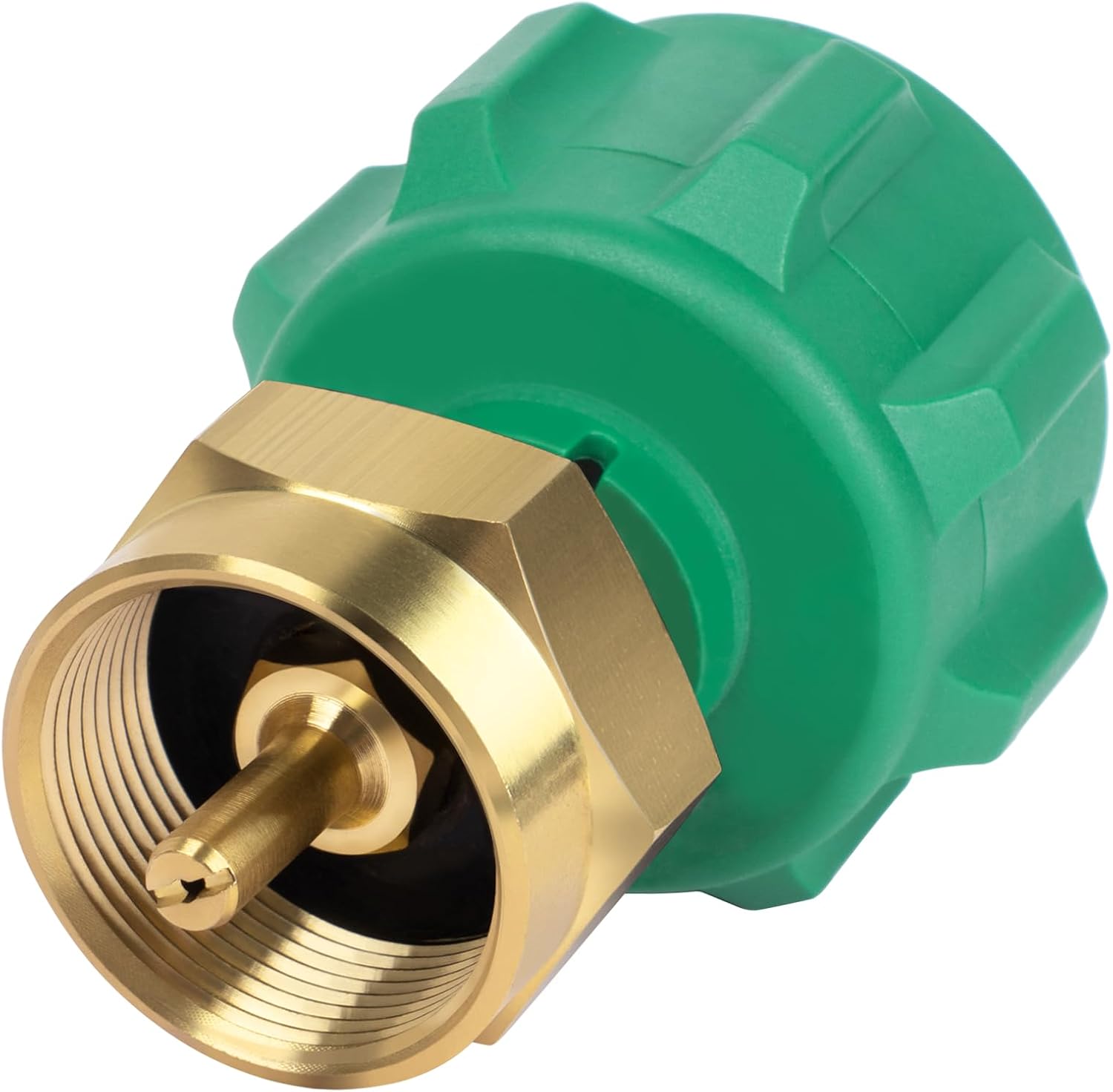 Gaspro - Propane Refill Adapter Fill 1 Pound Bottles from 20 lb Tank Easy to Use Solid Brass