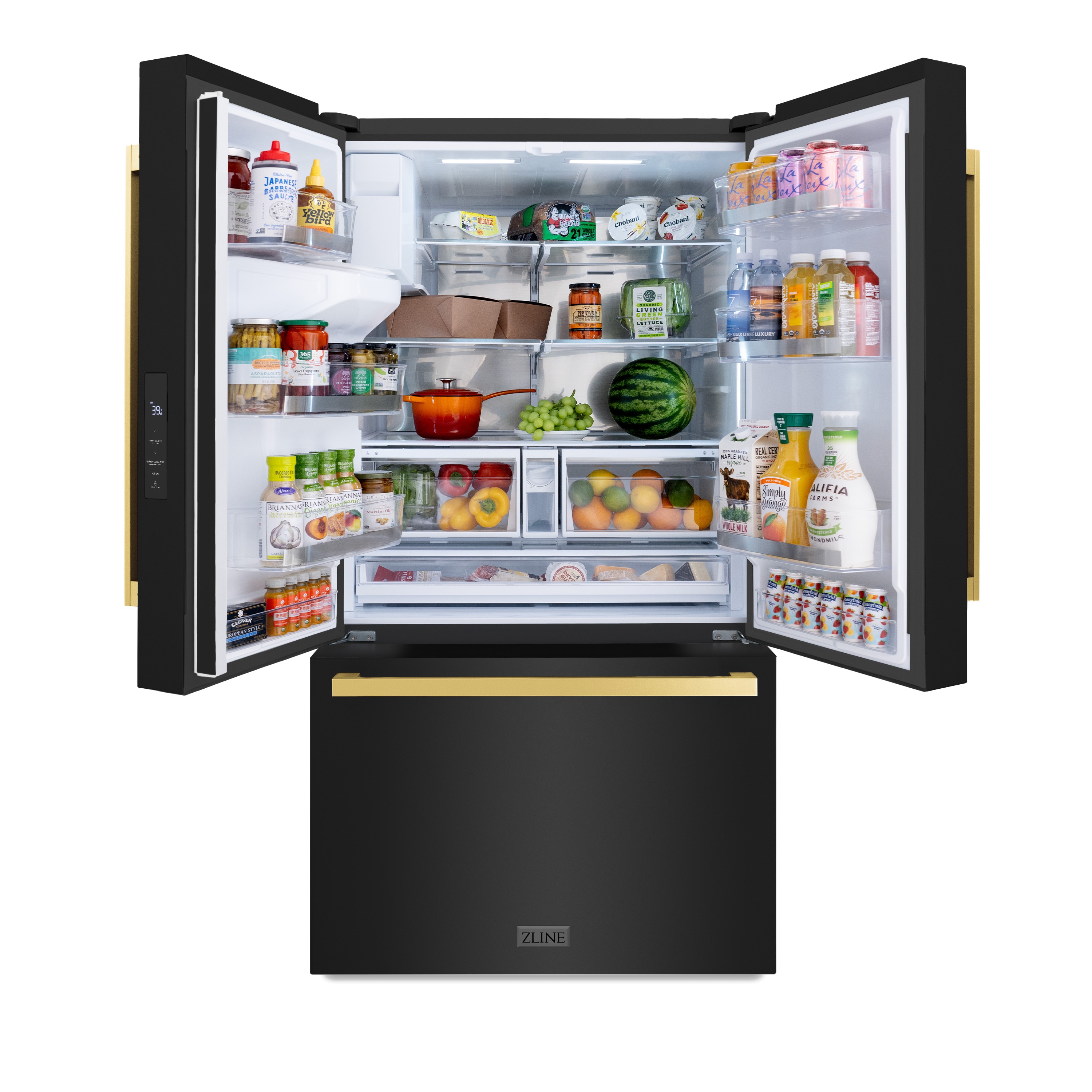 ZLINE KITCHEN & BATH RSMZ-W-36-BS-FG French-Door-Refrigerators - View #9