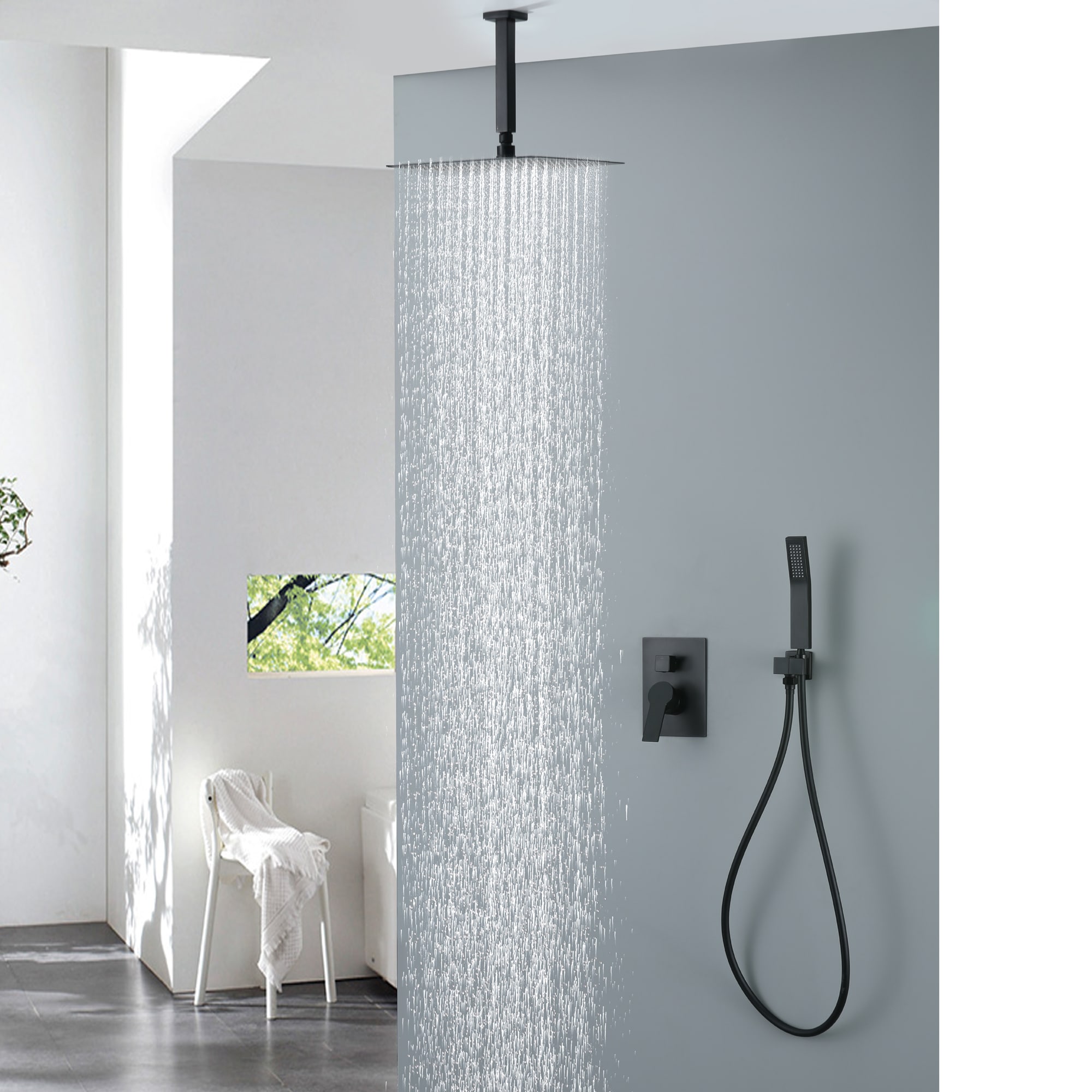 WELLFOR SPA-88005B Showerhead-Bar-Panels - View #2