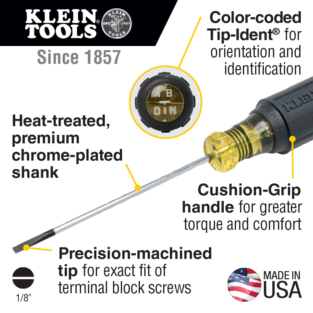 Klein Tools 6124 Screwdrivers-Individual - View #2