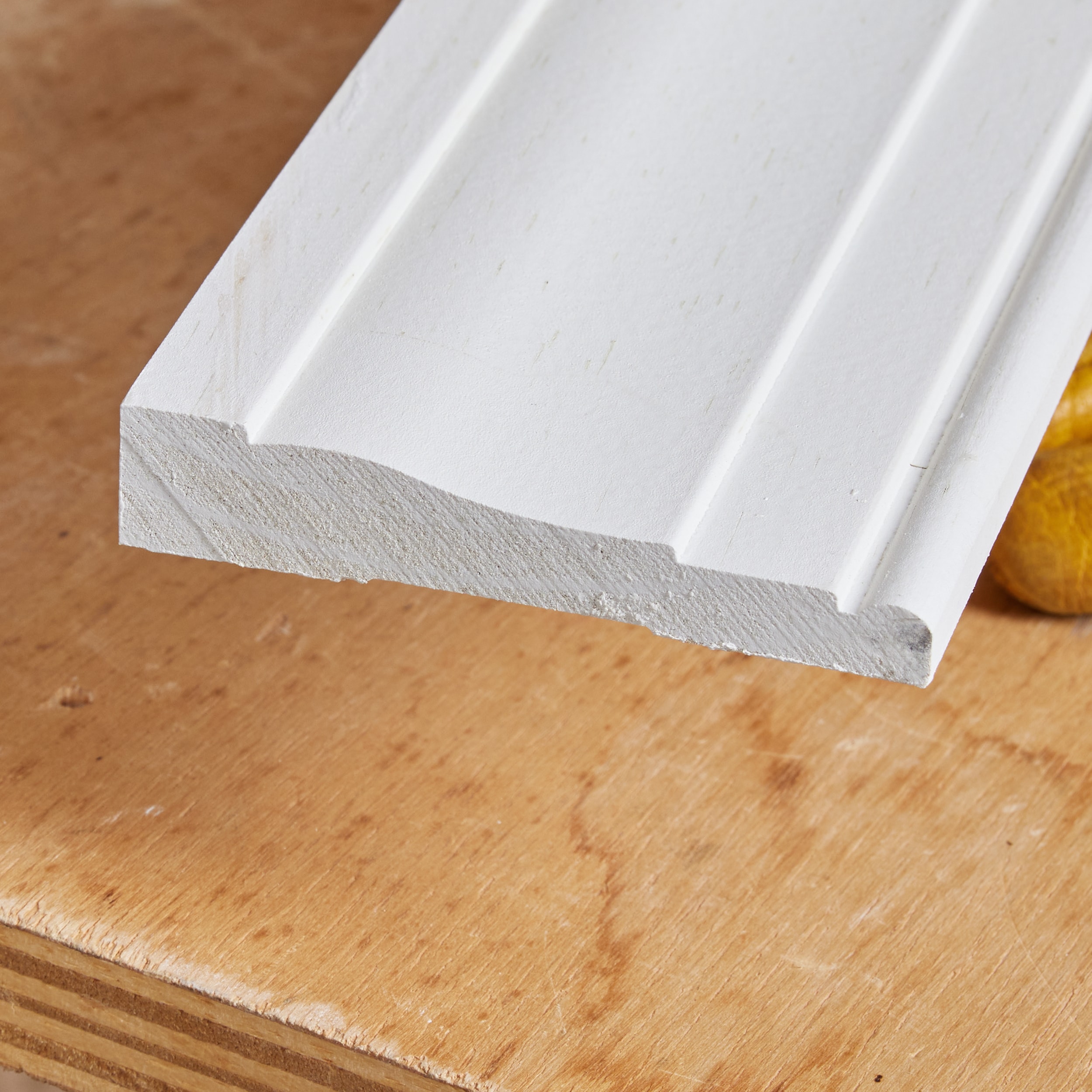 Alexandria Moulding 3/4 in. x 3-1/2 in. x 96 in. Primed MDF Casing Moulding Pack (6 pack)