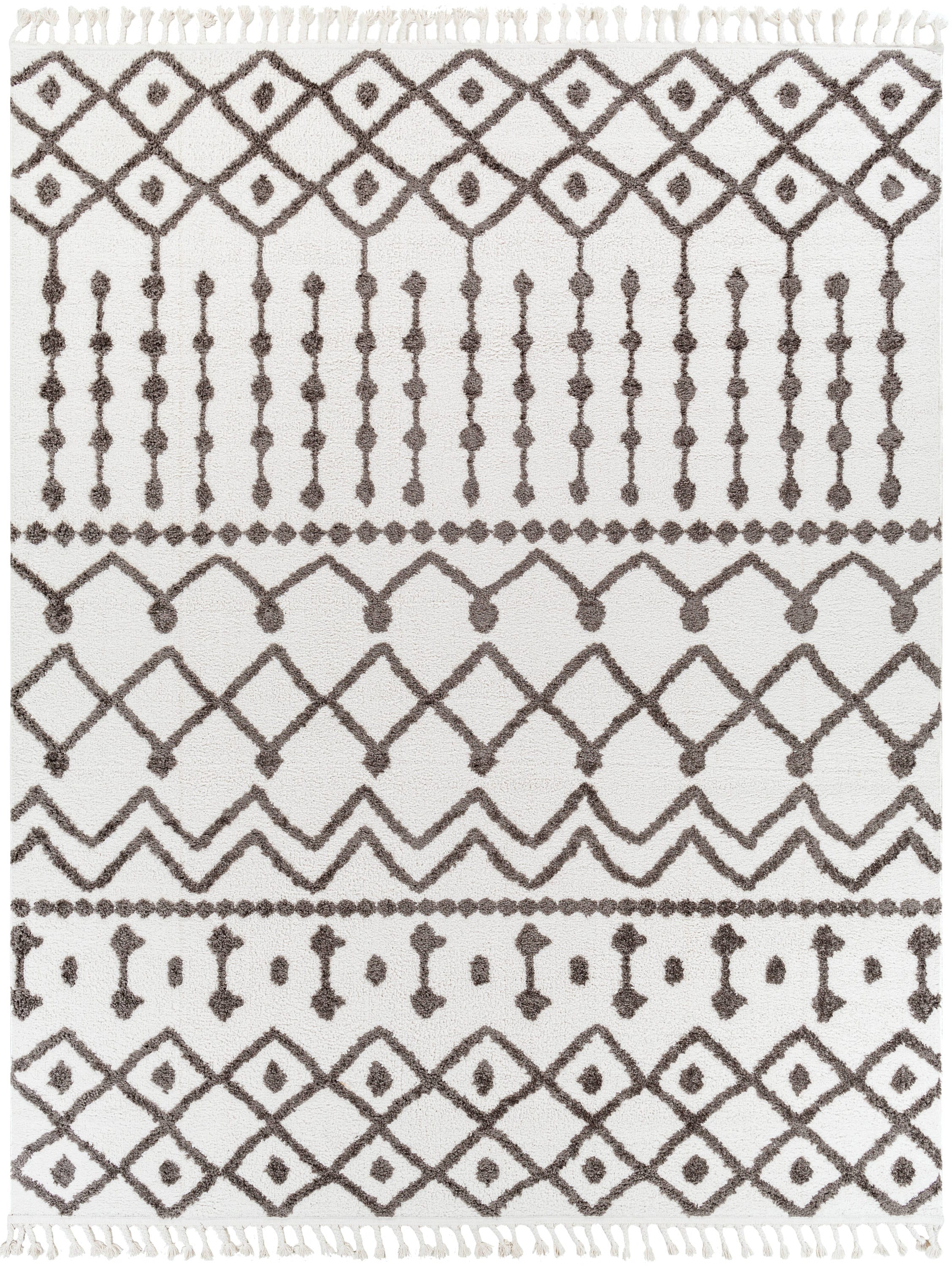 Artistic Weavers AHB2308-679 Alhambra 7 X 9 Charcoal/Cream Indoor Geometric Global Area Rug
