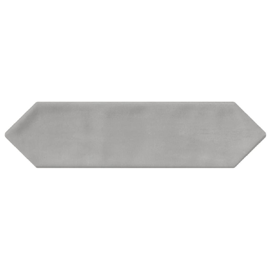 Giorbello G2137-SMPL Sample- Smoke 3-in x 12-in Glazed Ceramic Subway Hexagon Floor and Wall Tile