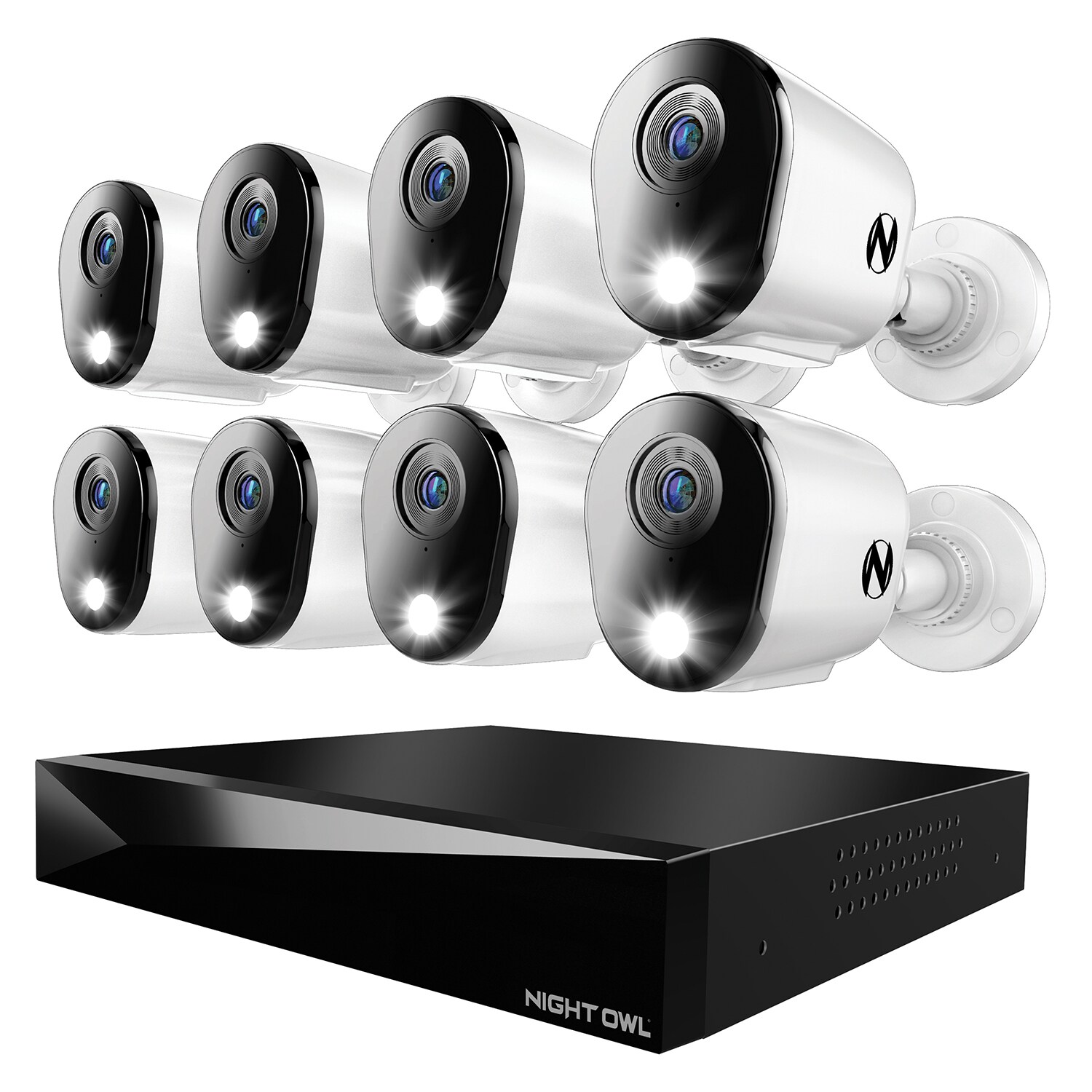 Night Owl FTD2 Indoor/Outdoor 12-Camera Hardwired Spotlight1Tb Hard Drive Security Camera System FTD2-161-12L-B Sansujyuku sansujyuku.com