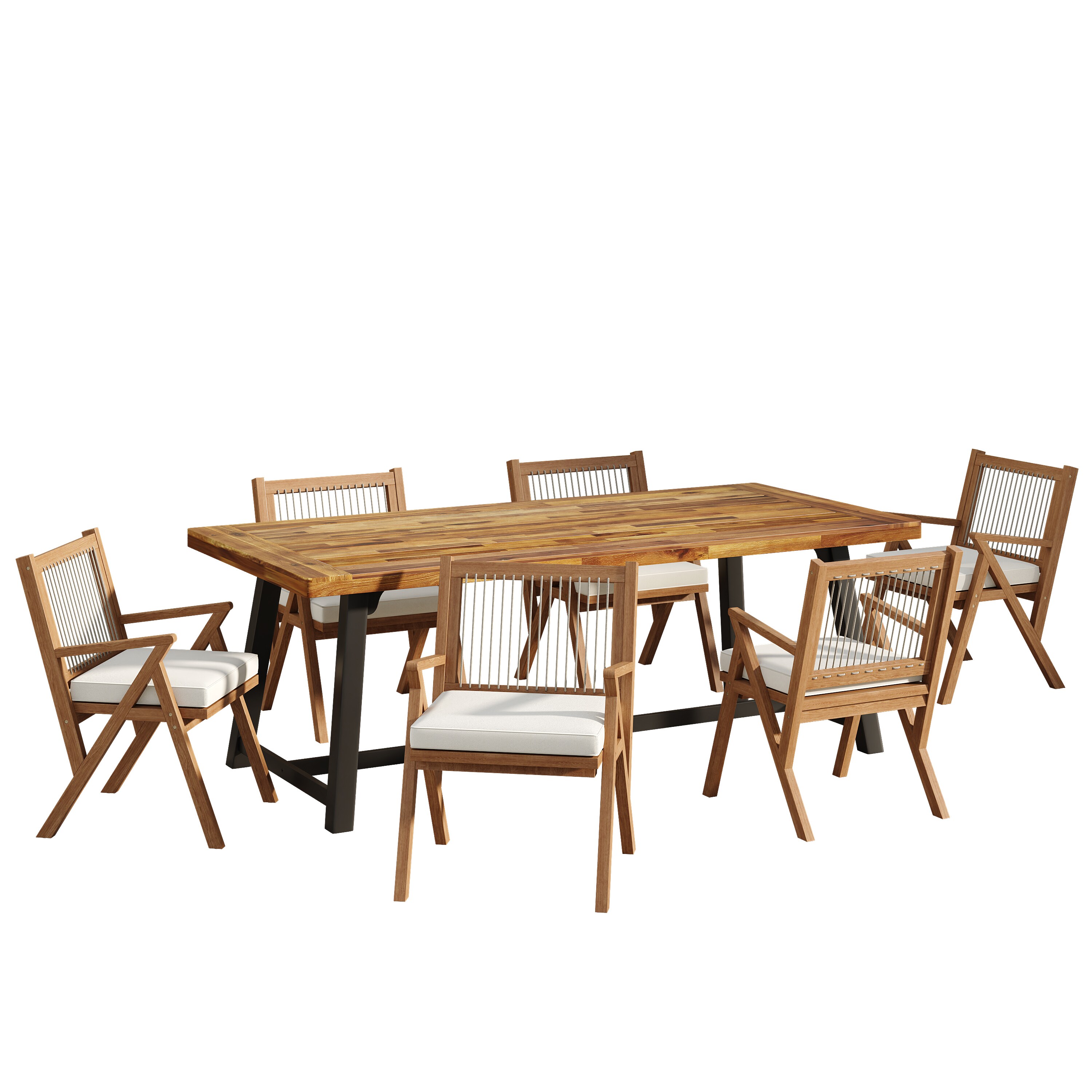ModernLuxe L3P-N768P249344T-3 Patio-Dining-Sets - View #20