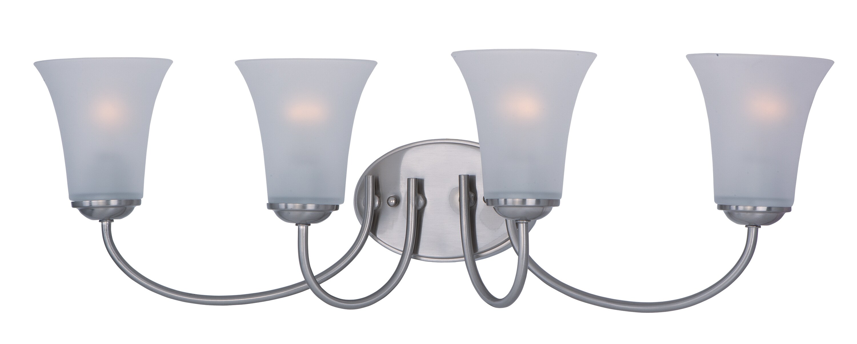 Maxim Lighting 10054FTSN Logan 28-in 4 -Light Satin Nickel Modern/contemporary Vanity light