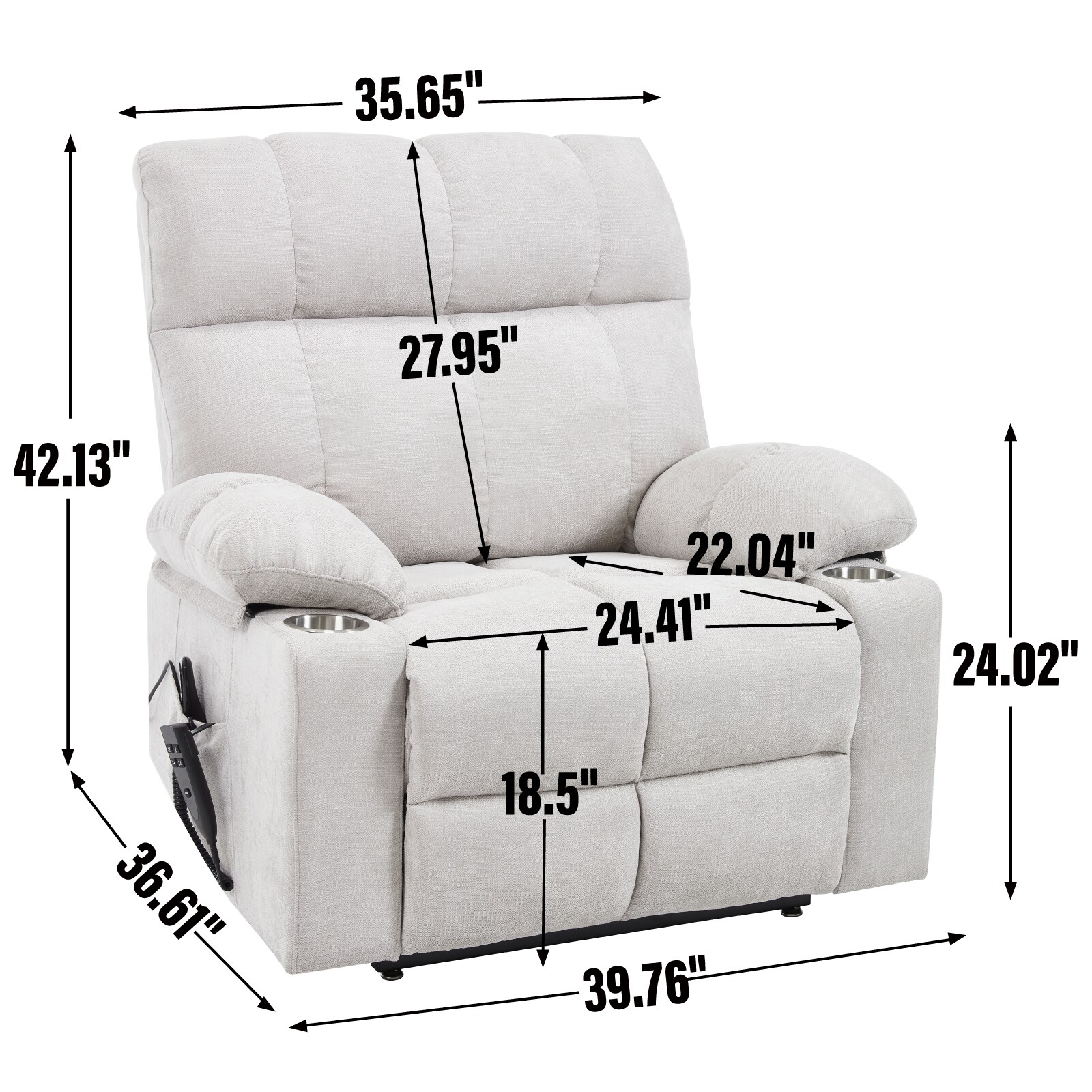 Mondawe MO-8062-BL recliners - View #9
