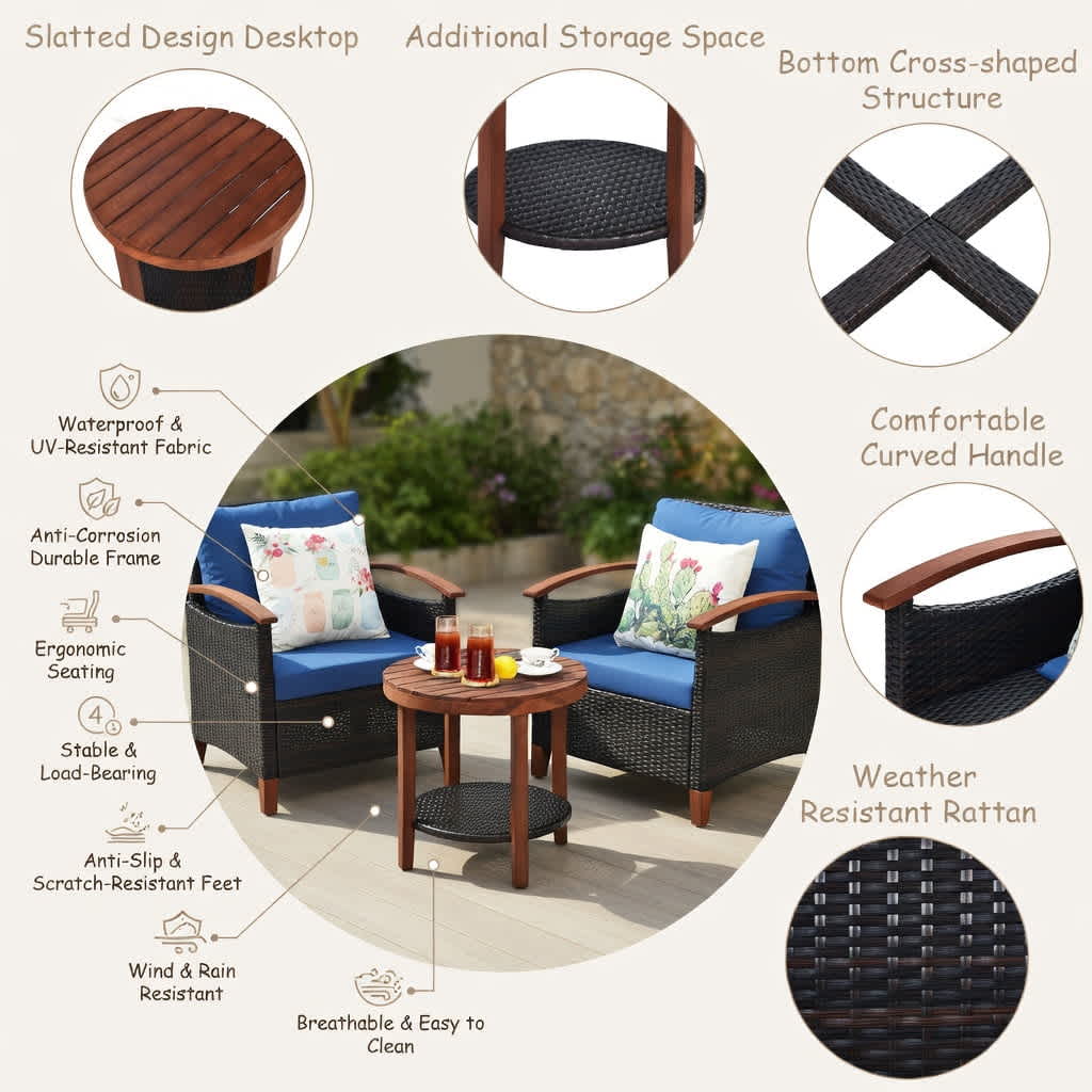 Choco Moon 5357455152835 Patio-Conversation-Sets - View #2
