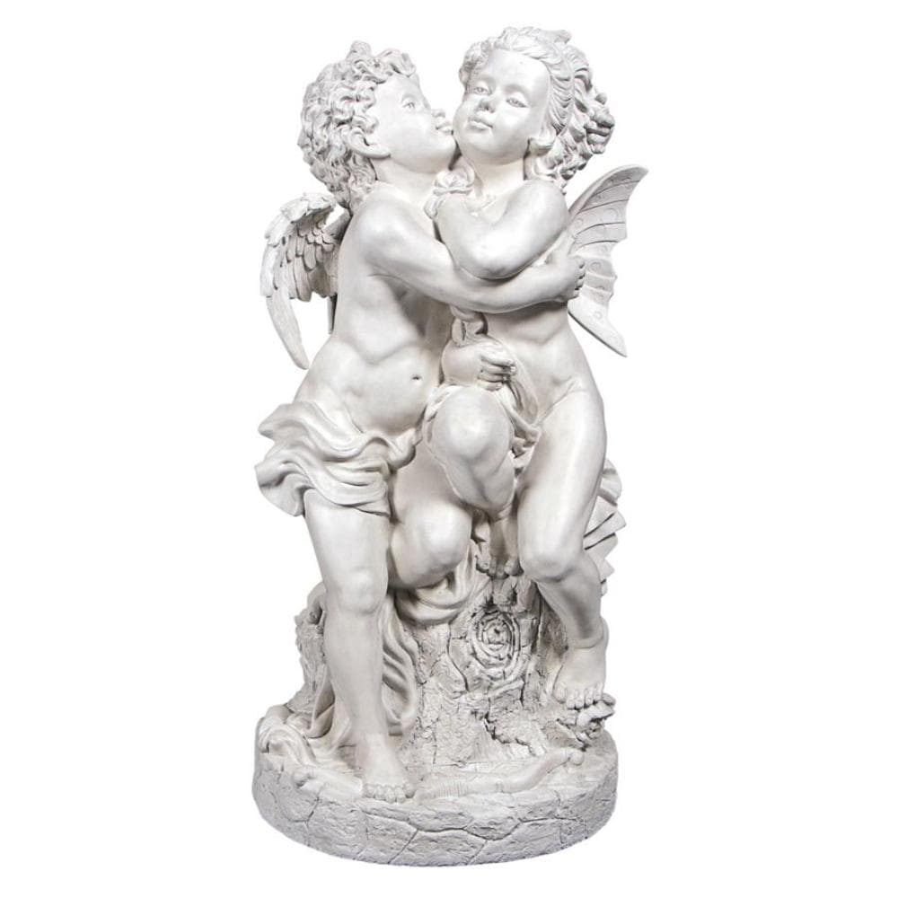 Design Toscano NE160066 36-Inches H x 18-Inches W Off-white Angels and cherubs Garden Statue
