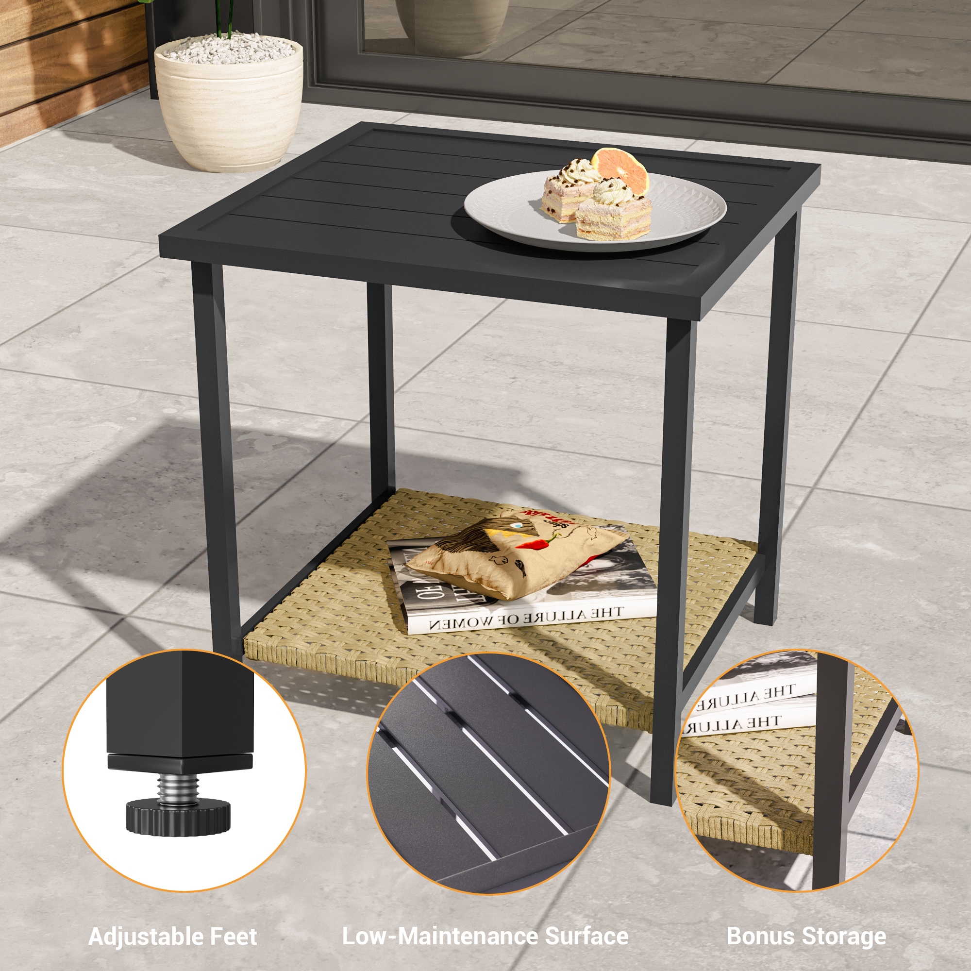 ACEGOSES LW-RC-04GY Patio-Conversation-Sets - View #4