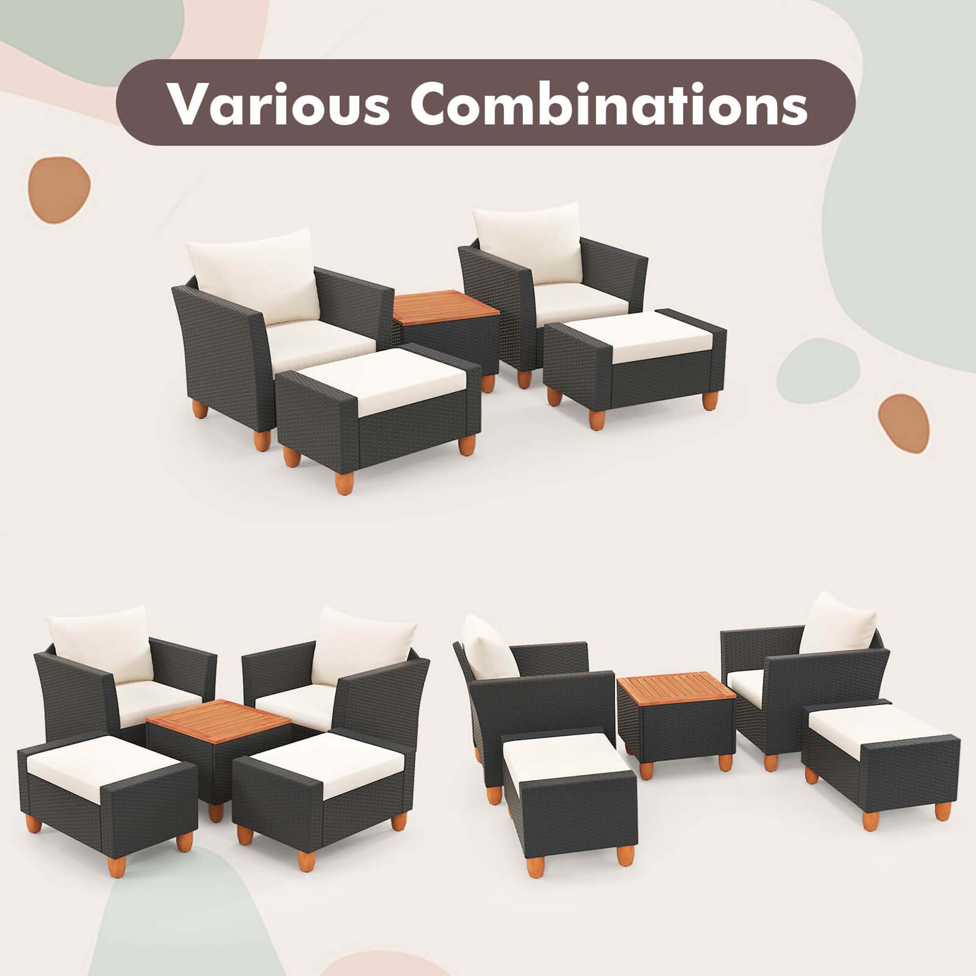 Costway HCST03930 Patio-Conversation-Sets - View #4