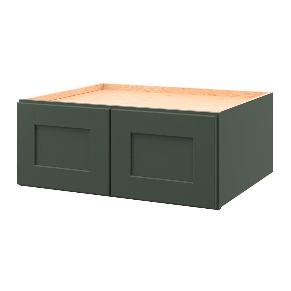 allen + roth 809GW Galway 30-in W x 12.125-in H x 24-in D Sage Wall Fully assembled Cabinet (Flat Panel Shaker)
