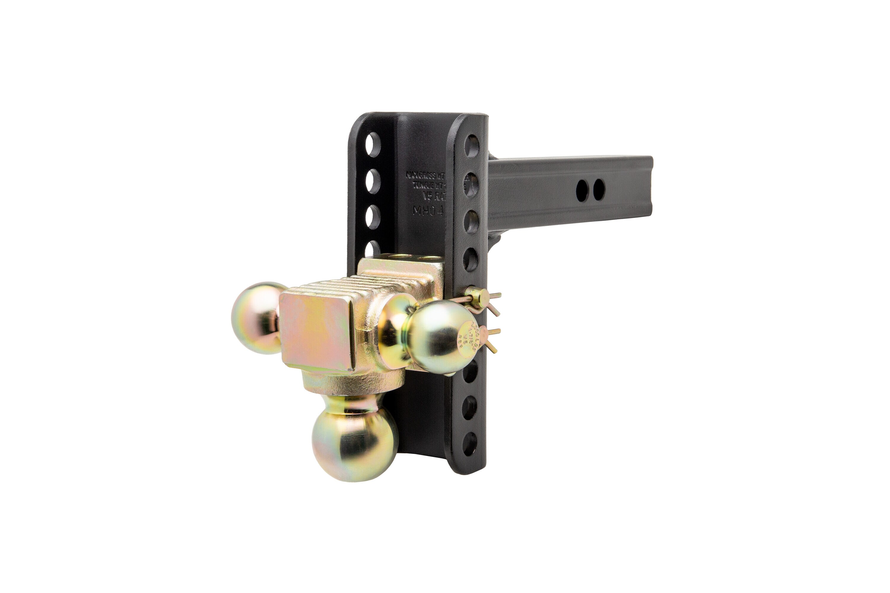 ONEMOUNT 10004 6-in Drop 2-in Receiver Steel with Yellow Zinc Plating Adjustable Interchangeable Hitch Mount