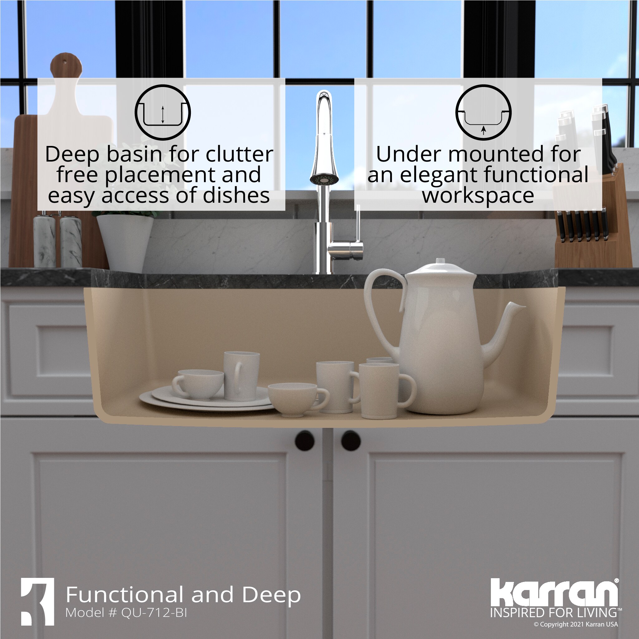 Karran QU-712-BI Kitchen-Sinks - View #9