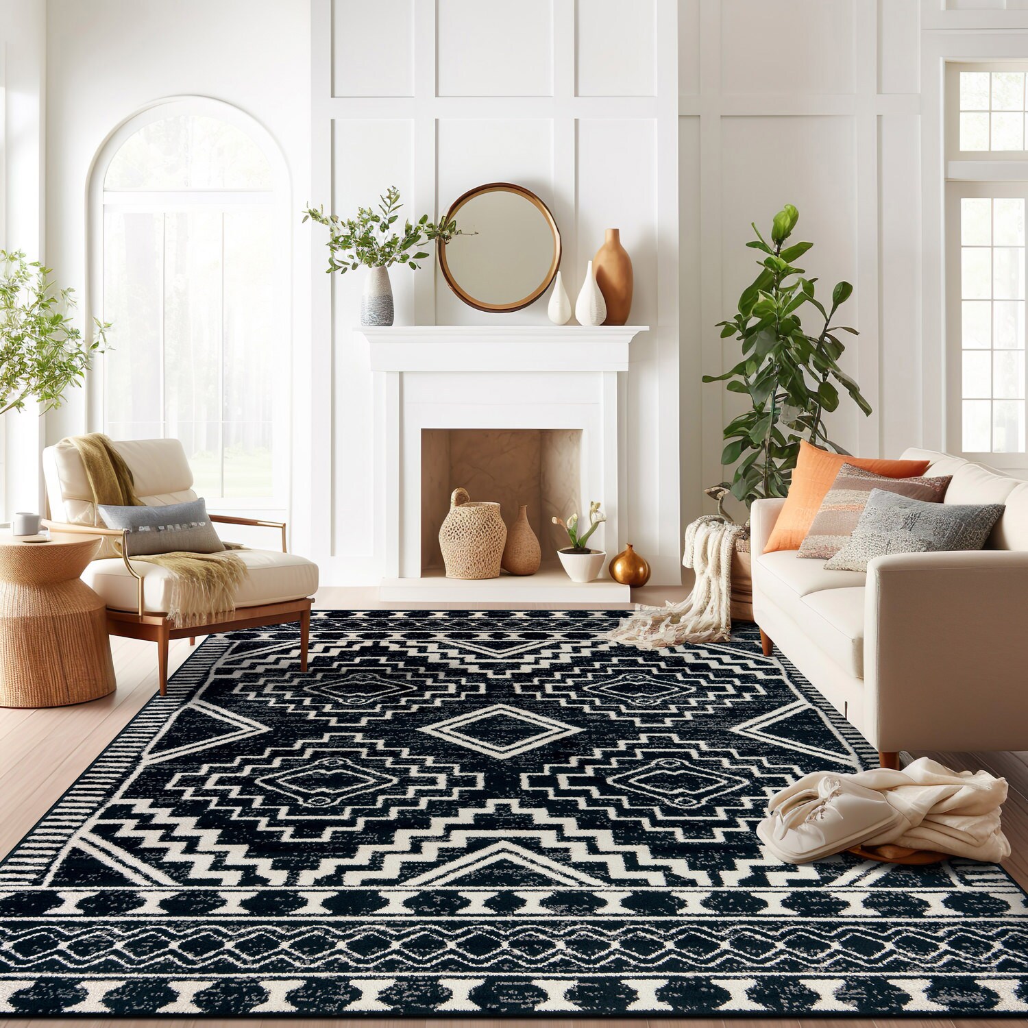 World Rug Gallery WR95BLACK8X10 rugs - View #2