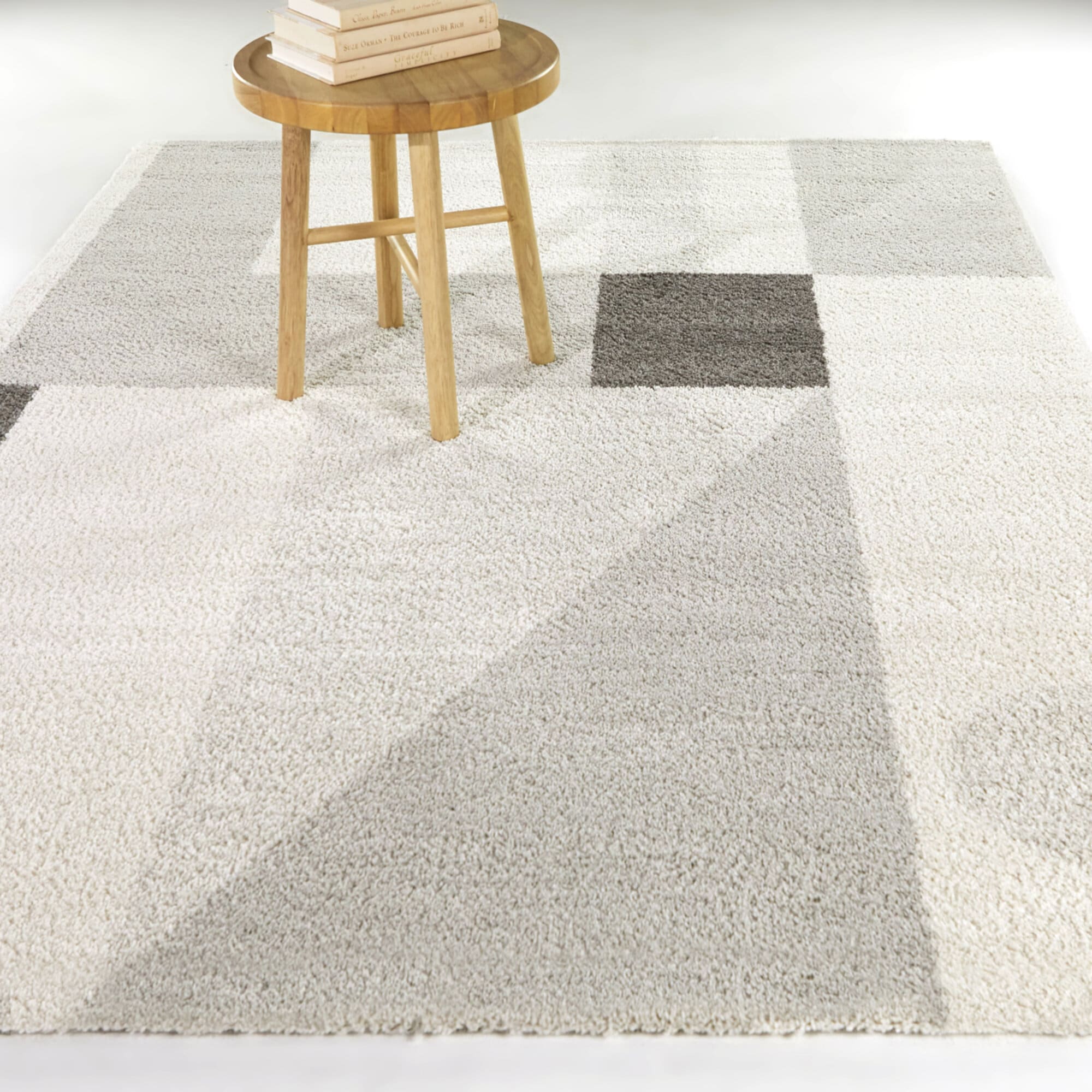 Balta 3116746 5 x 6 (ft) Polypropylene Grey Rectangular Indoor Geometric Mid-Century Modern Area rug