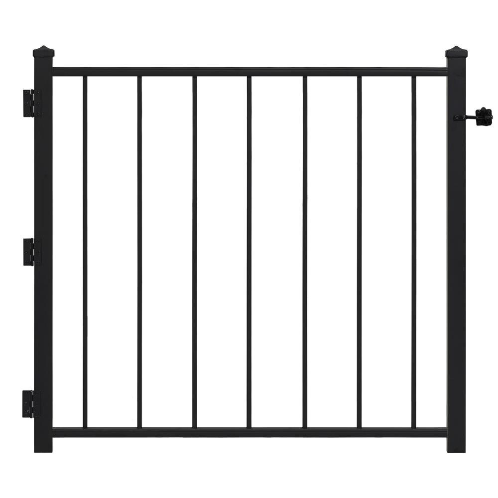 Gilpin Black Steel Decorative Walk-thru Gate at Lowes.com