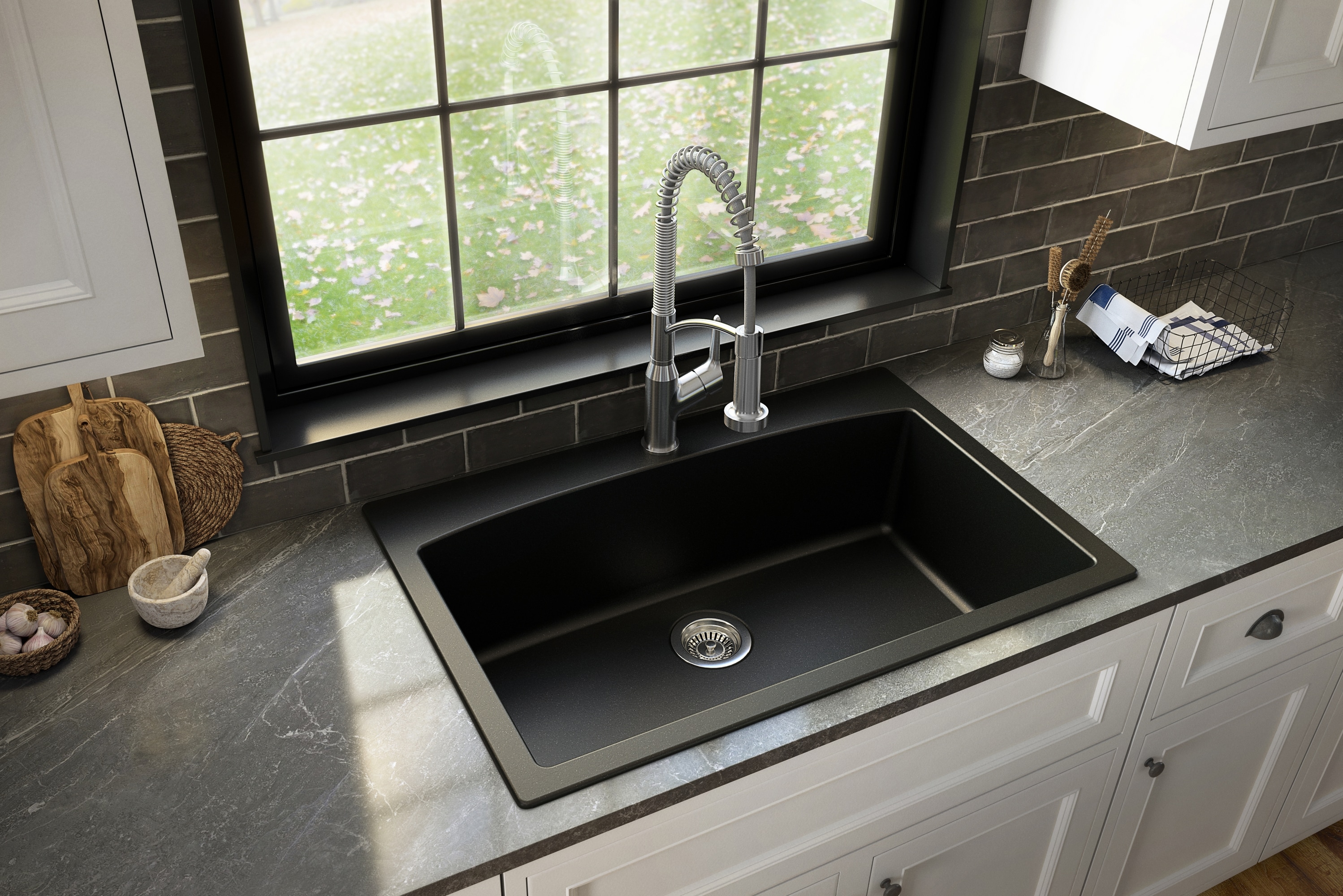 Karran QT712BL210SS Kitchen-Sinks - View #3