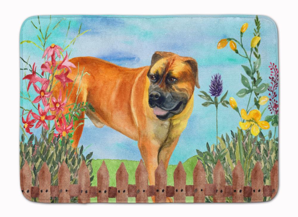 Caroline's Treasures CK1208RUG Springtime Dog 27-in x 19-in Multiple Colors/Finishes Microfiber Memory Foam Bath Mat