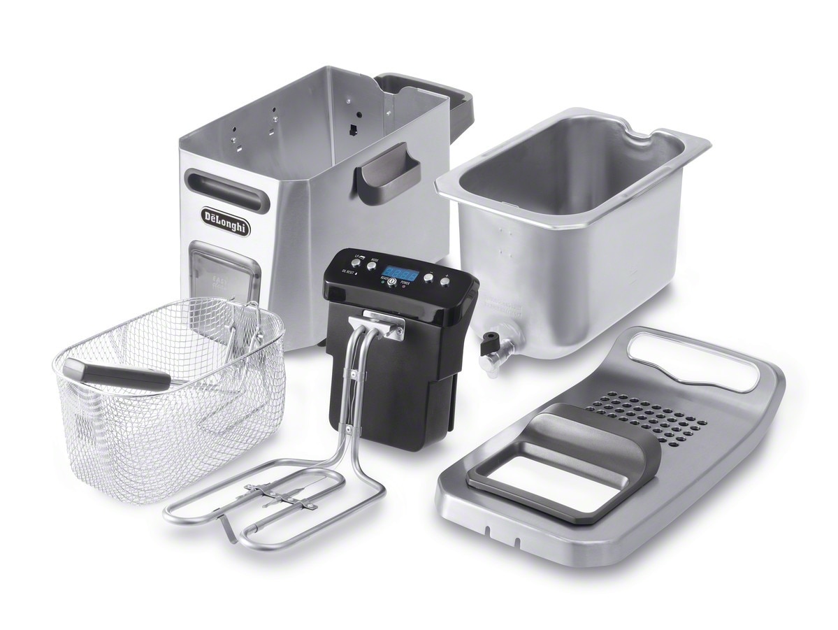 De'Longhi Dual-Zone Stainless Steel Deep Fryer 