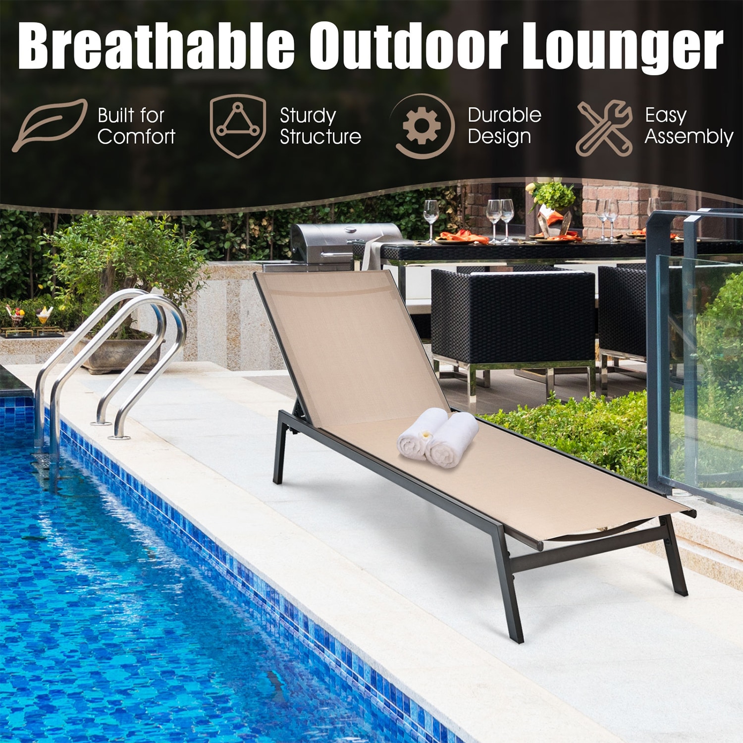 Forclover HYFE-70828CF Patio-Chairs - View #3