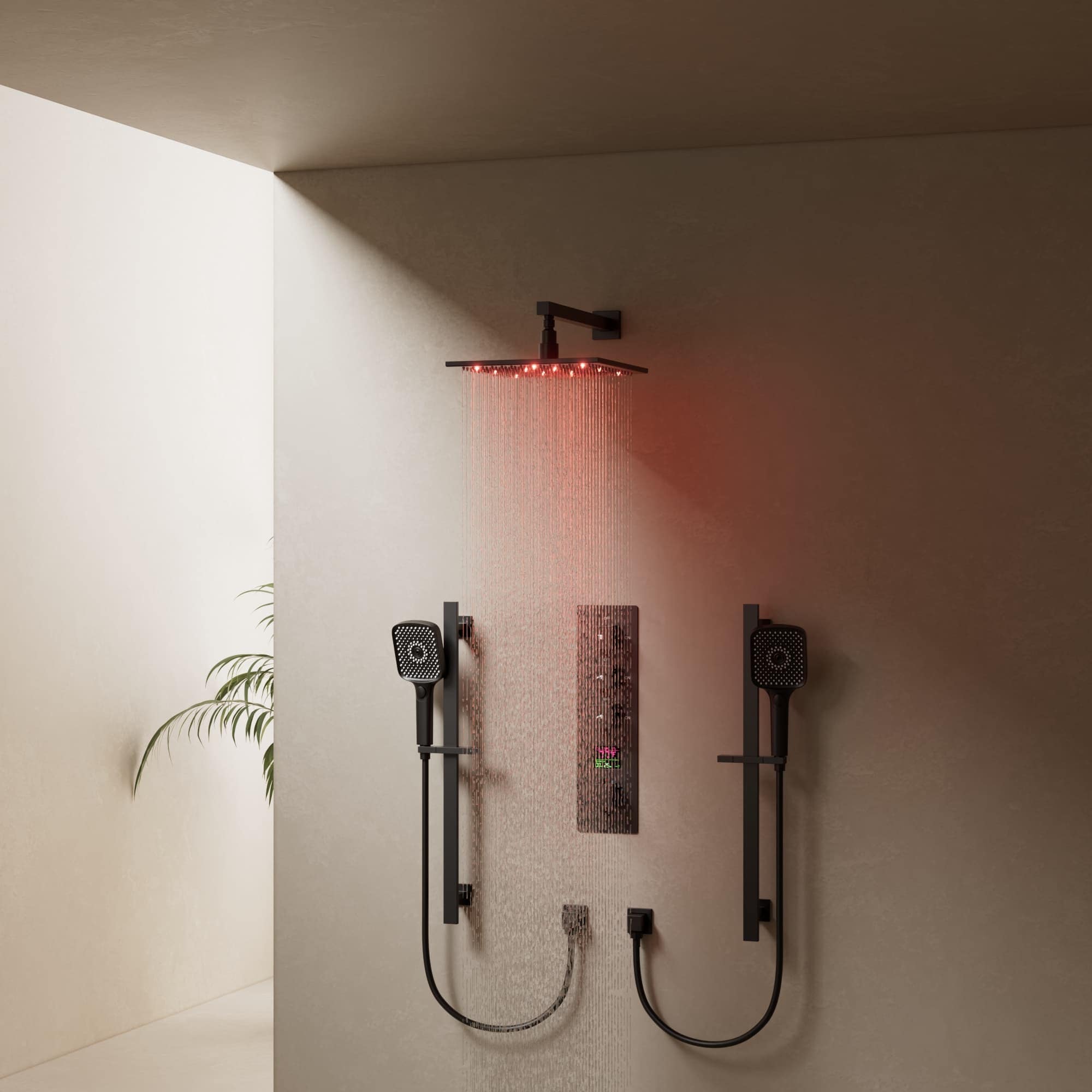 EVERSTEIN SFS-1073-BK12 Showerhead-Bar-Panels - View #14