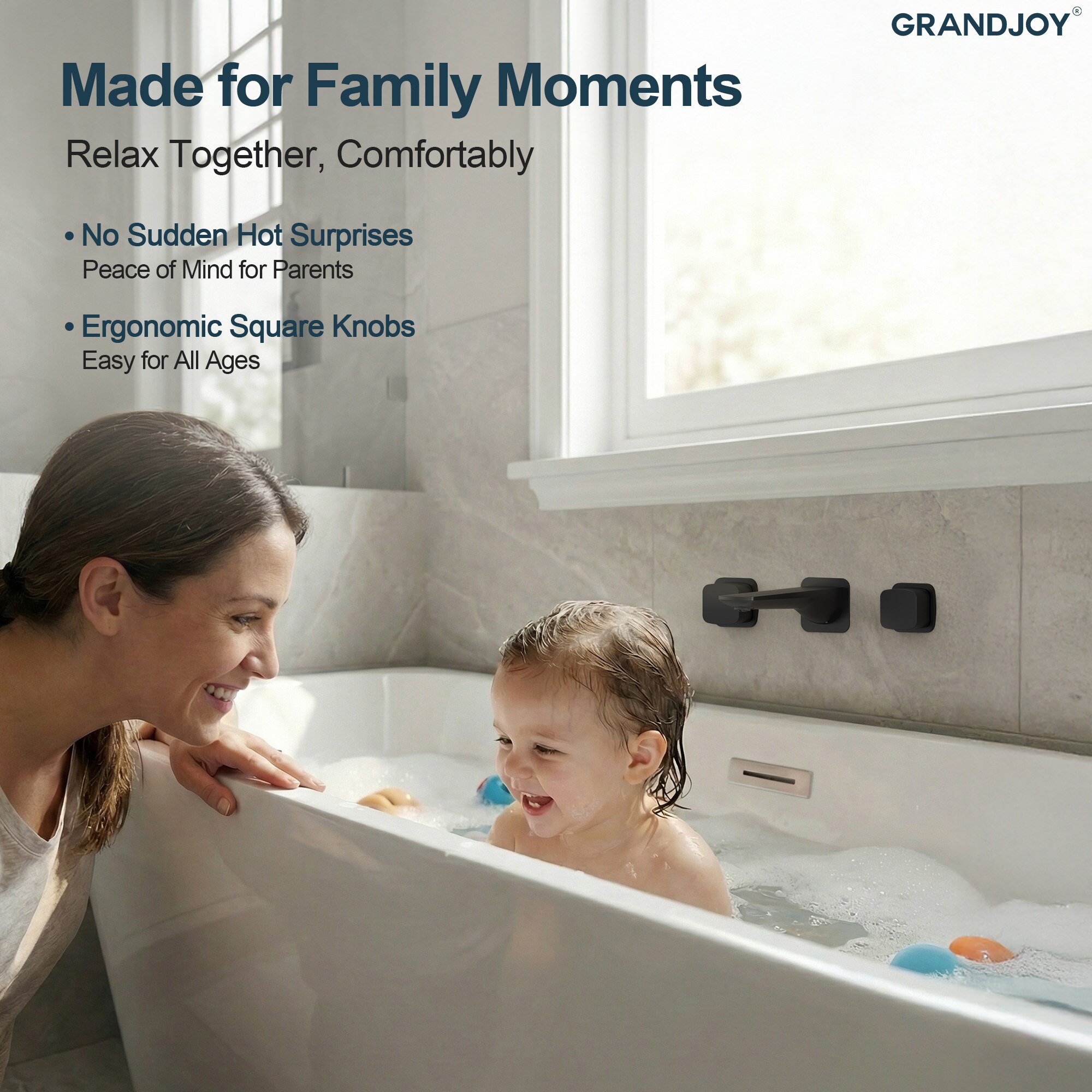 GRANDJOY SGF13GJ-15T-BL Roman-Tub-Faucets - View #8