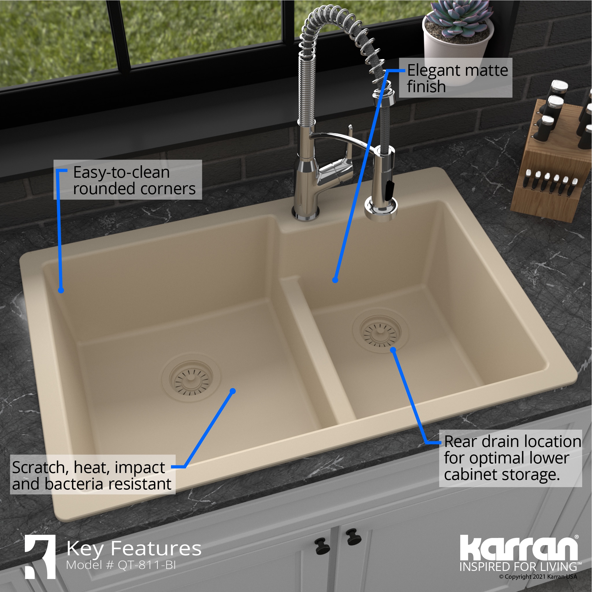 Karran QT-811-BI-PK1 Kitchen-Sinks - View #8