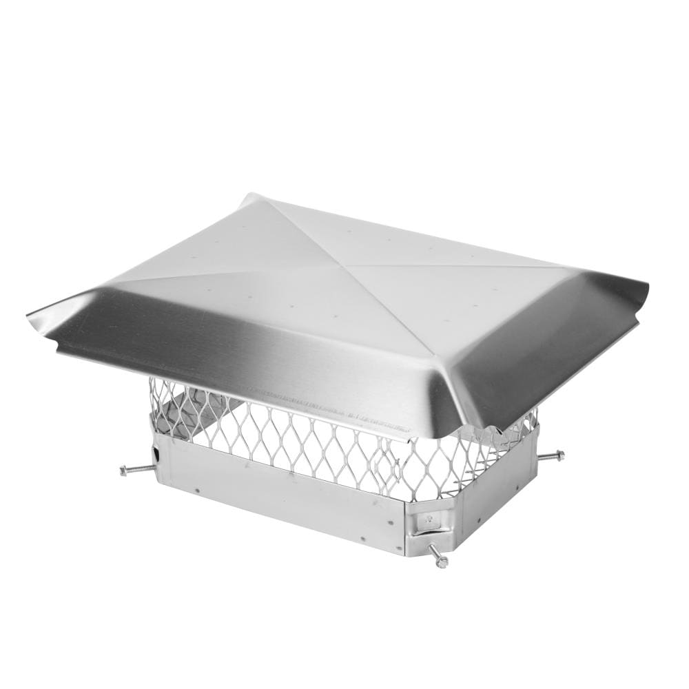 Draft King SS913U 9-in W x 13-in L Stainless steel Stainless steel Rectangular Chimney Cap