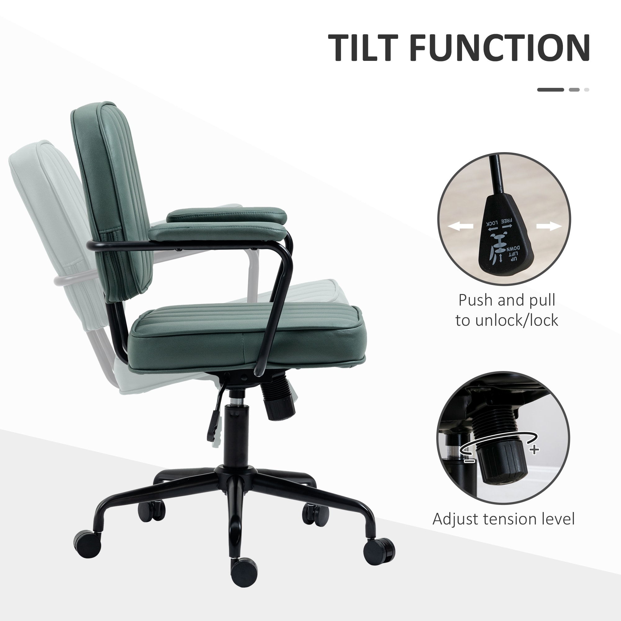 Vinsetto 921-640V00GN Office-Chairs - View #5