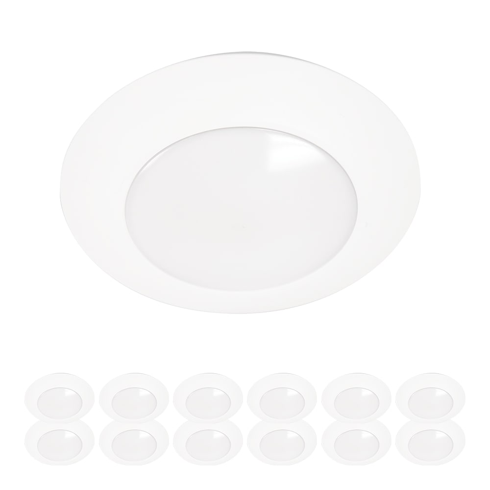 HALO HLCE Series White 6-in 940-Lumen Warm White Round Dimmable LED ...