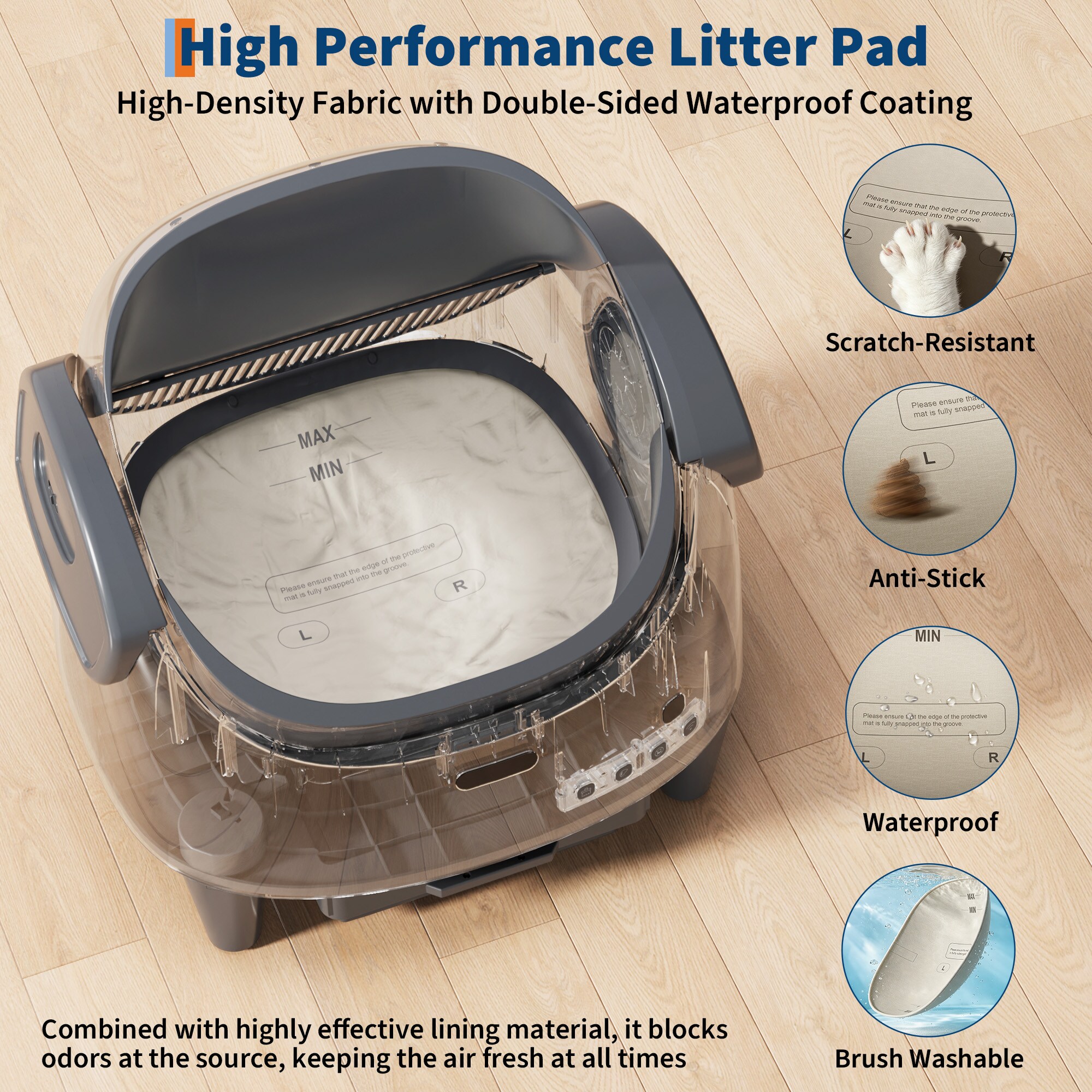 GarveeLife QJSGNH8DHV2 Cat-Litter-Box - View #8