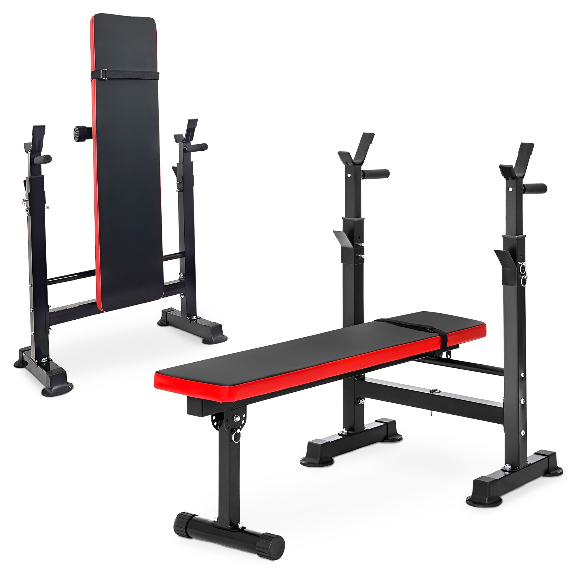 Balancefrom BF-RS40 Fitness Multifunctional Adjustable Workout Station with Squat Rack