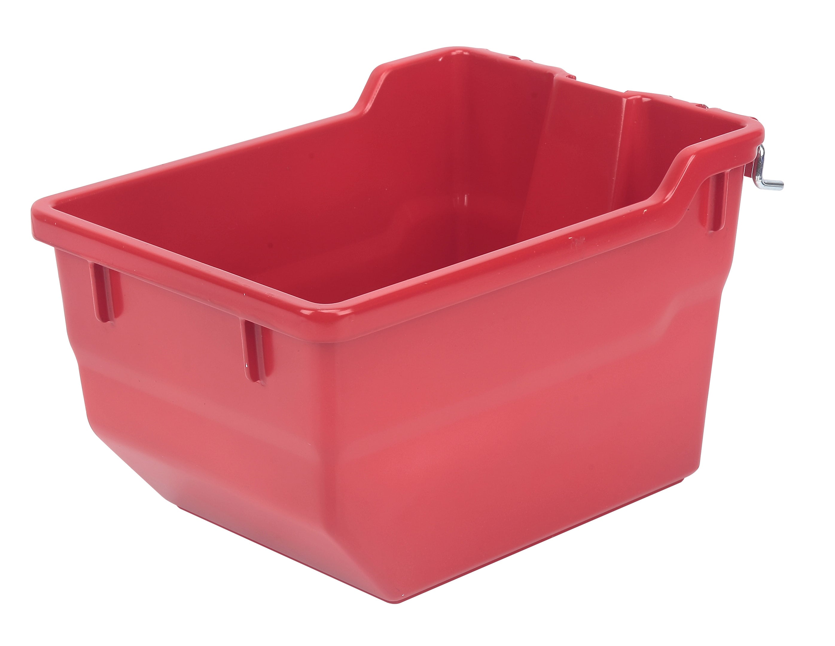 Project Source 6.5-in W x 5.47-in H x 9.17-in D Red Plastic Bin in the Storage  Bins & Baskets department at