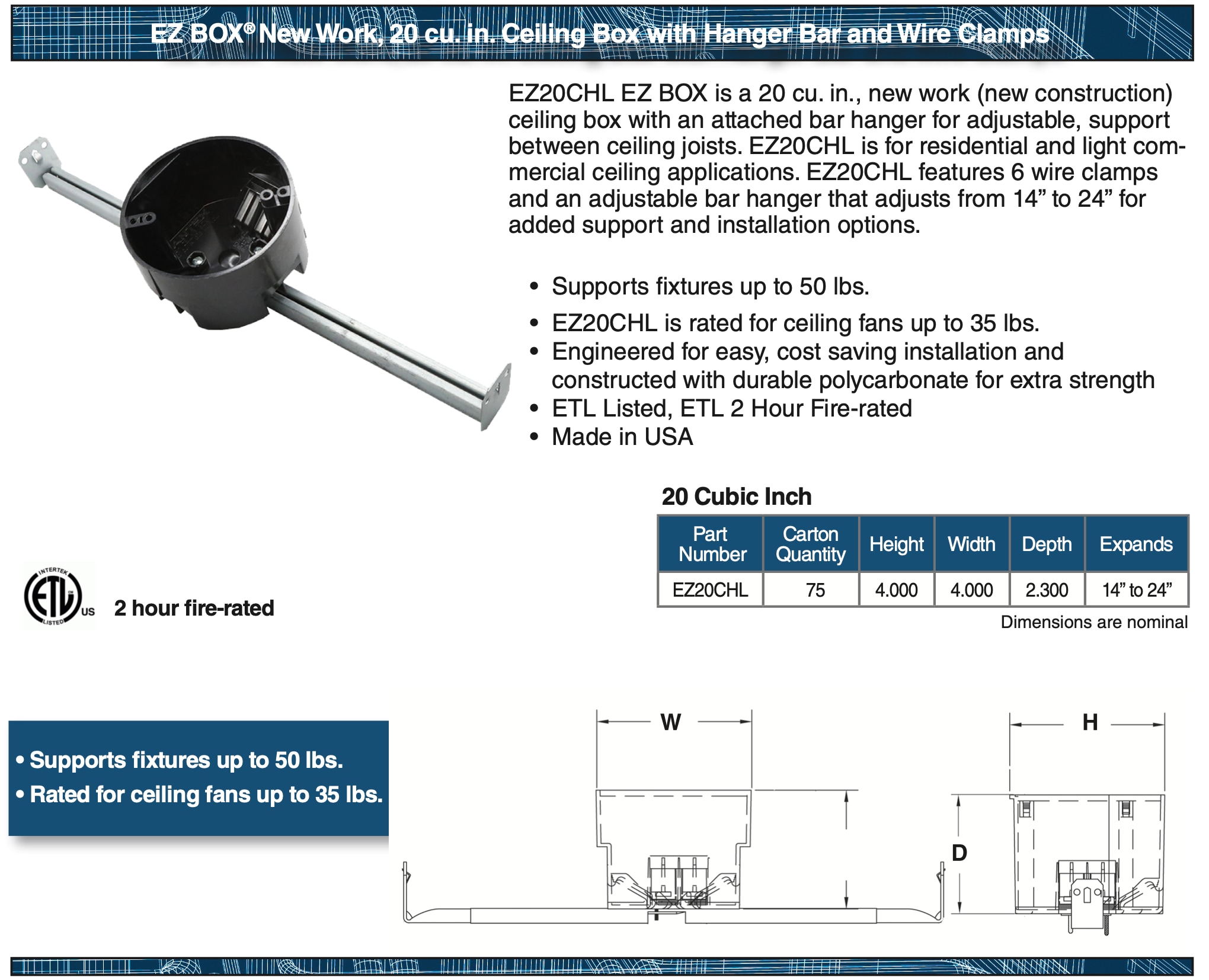 CANTEX LEZ20CHL Electrical-Box - View #4