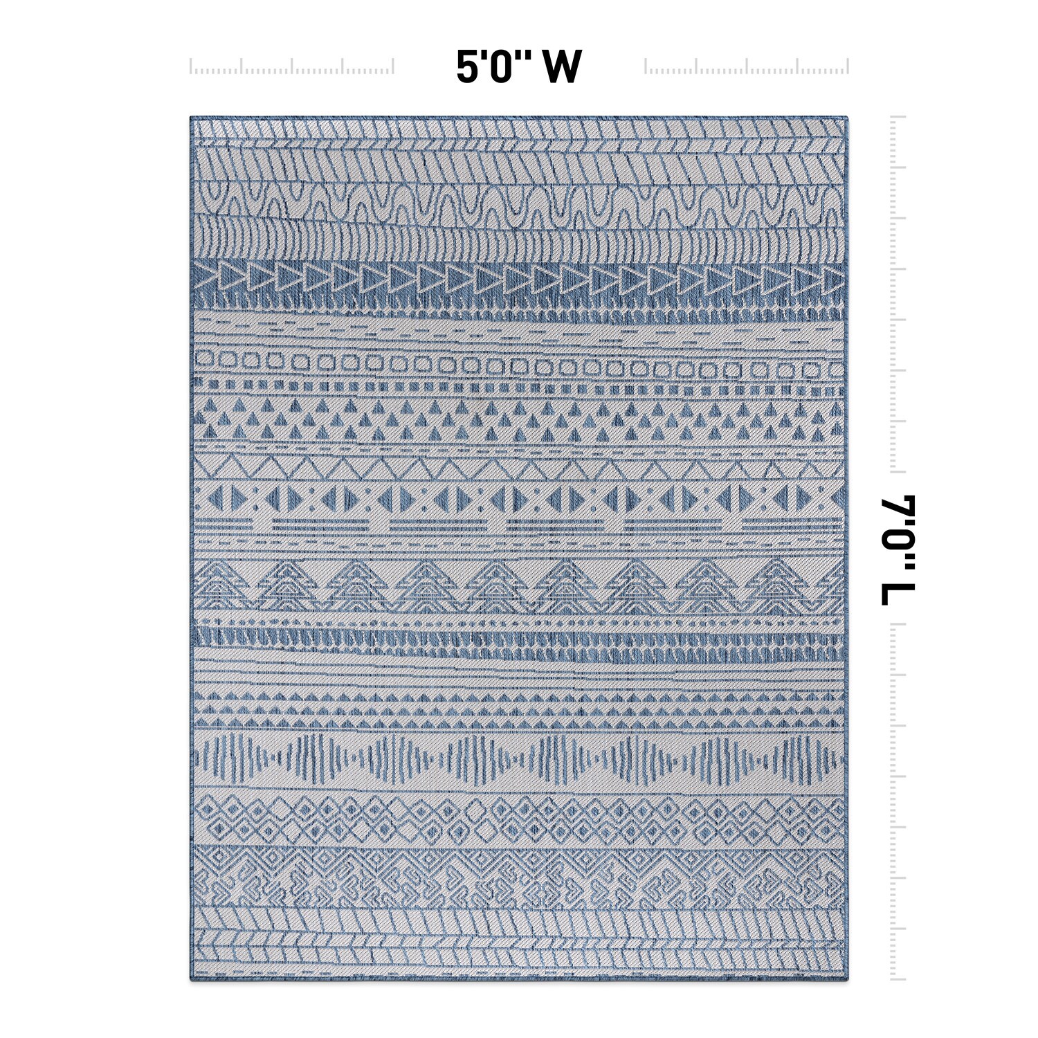 World Rug Gallery 122BLUE5X7 rugs - View #3