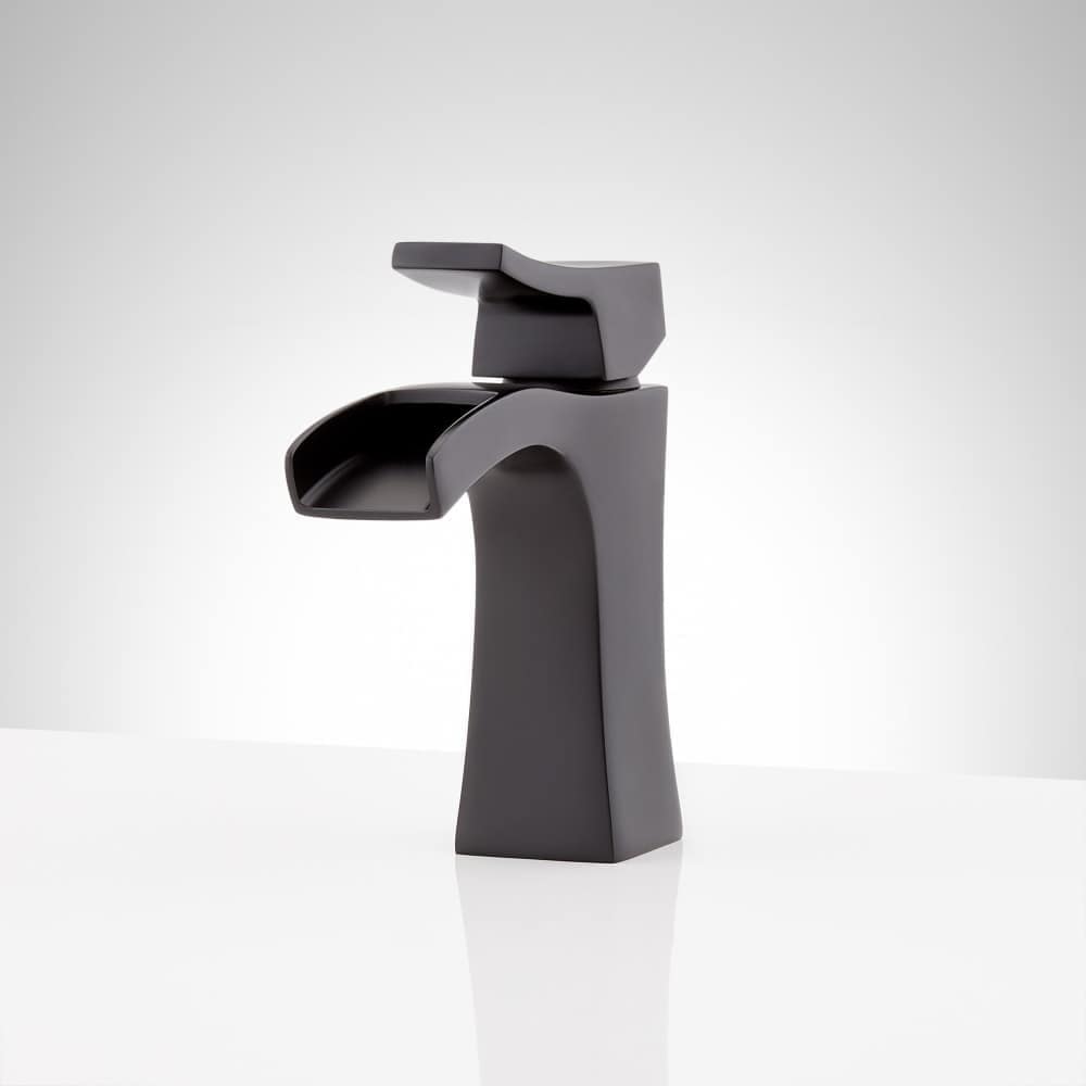 Signature Hardware -  948584 Vilamonte 1.2 GPM Single Hole Bathroom Faucet with Metal Lever Handl...